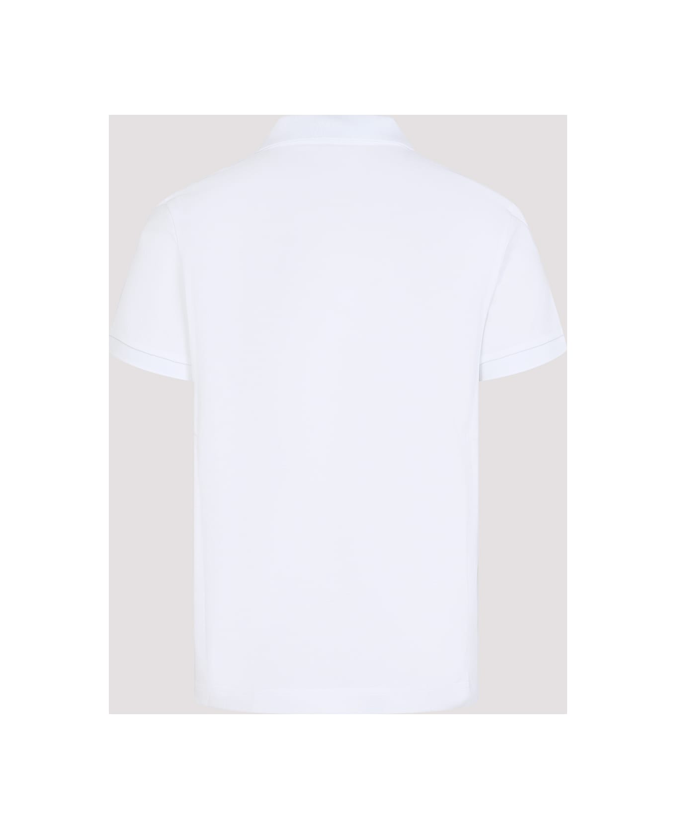 Moncler Short Sleeves Polo - White