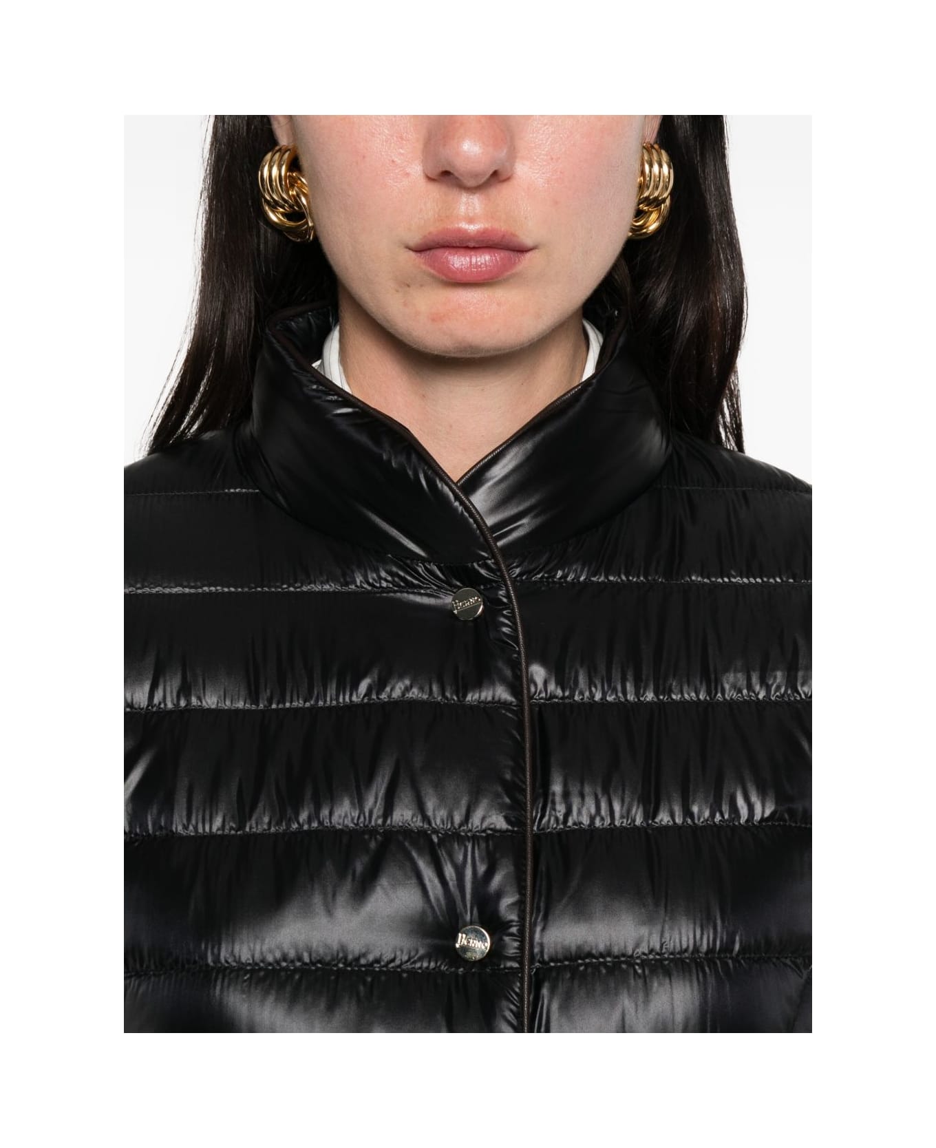 Herno Women
s Black Quilted Down Jacket - Black