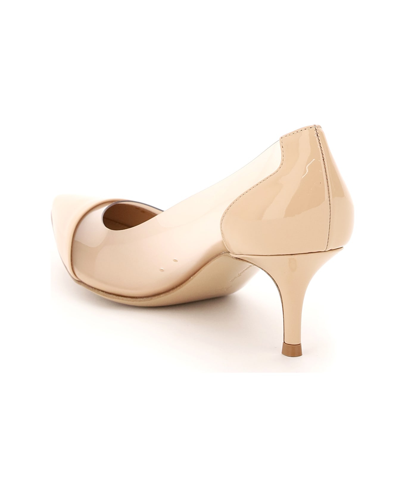 Gianvito Rossi Plexi Pumps 55 - NUDE NUDE (Beige)