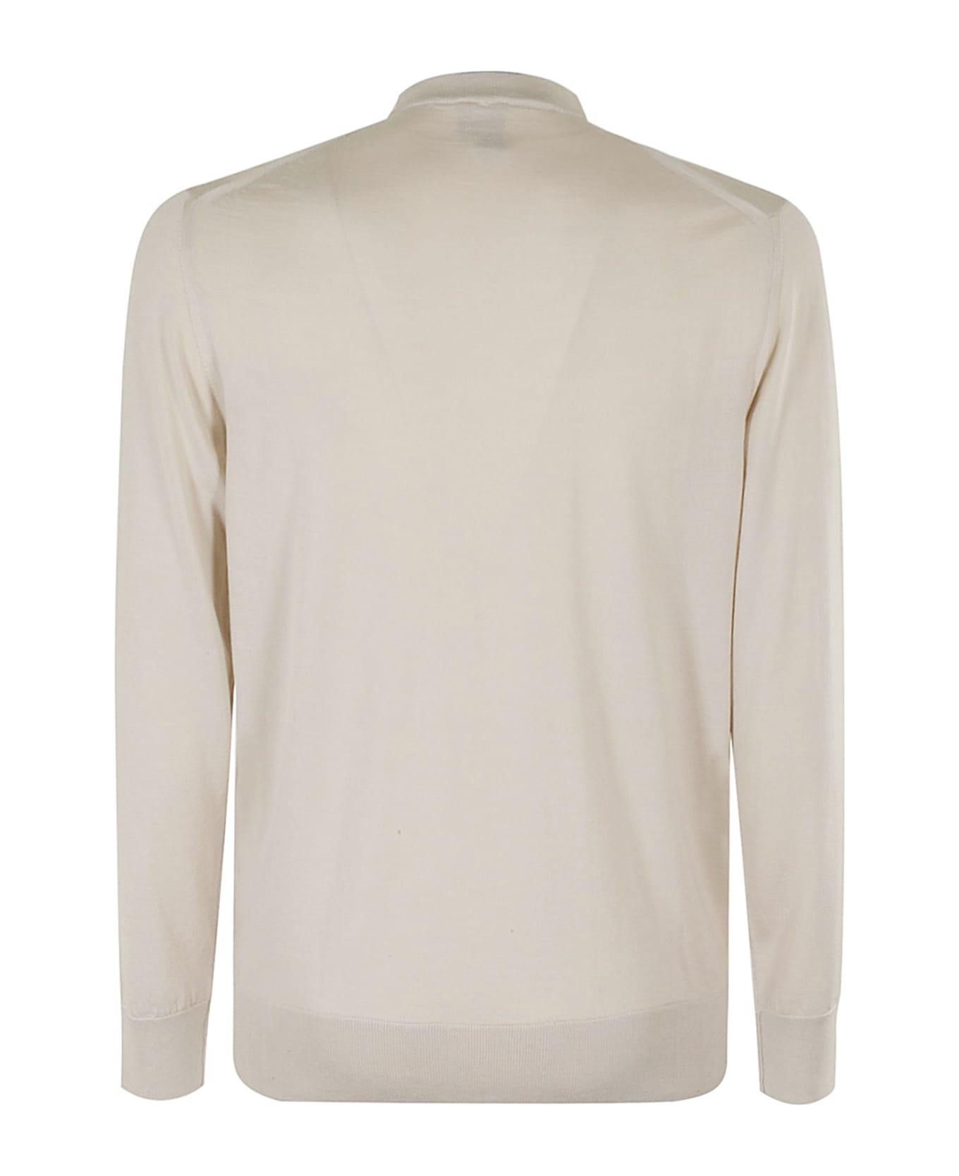 Eleventy Maglia Girocollo Tipping - Sabbia Grigio