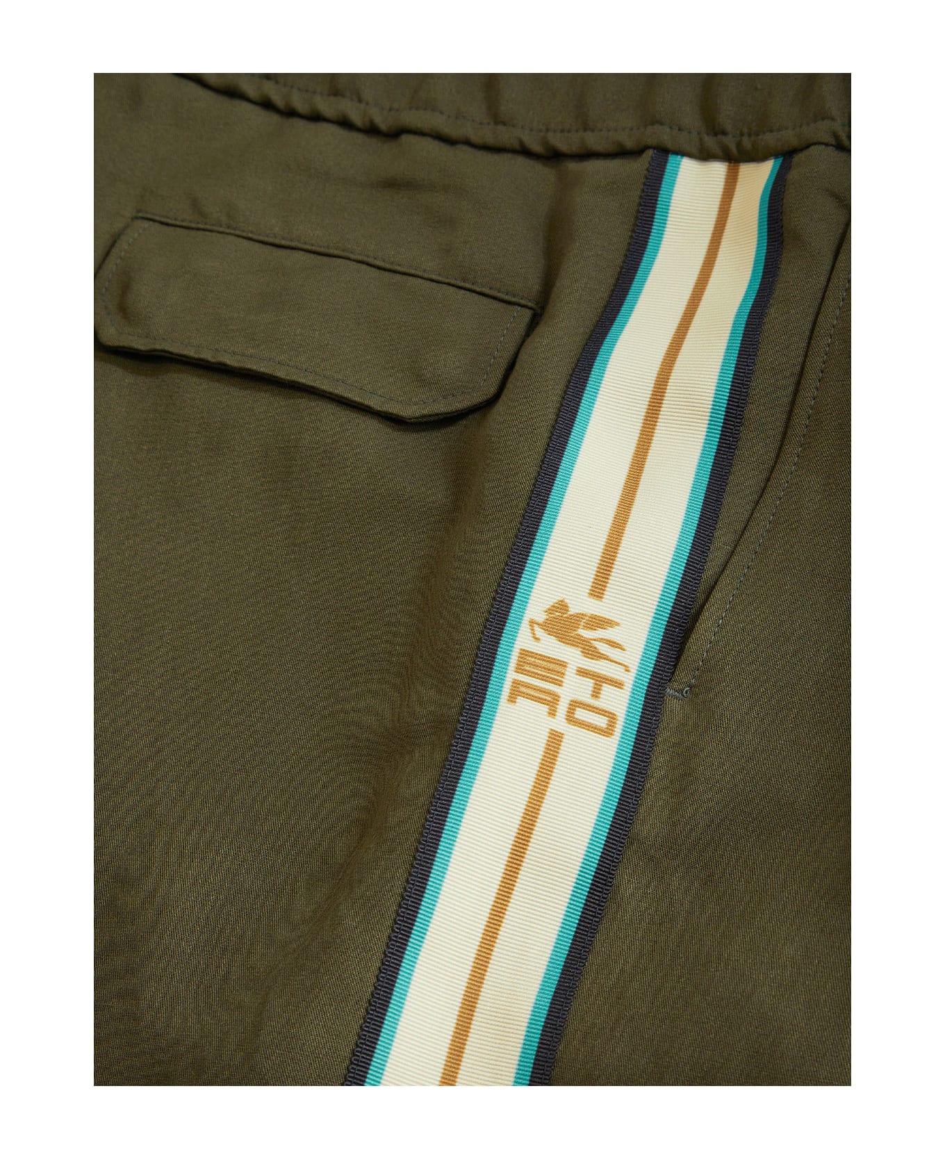 Etro Trousers With Logoed Band - KAKHI