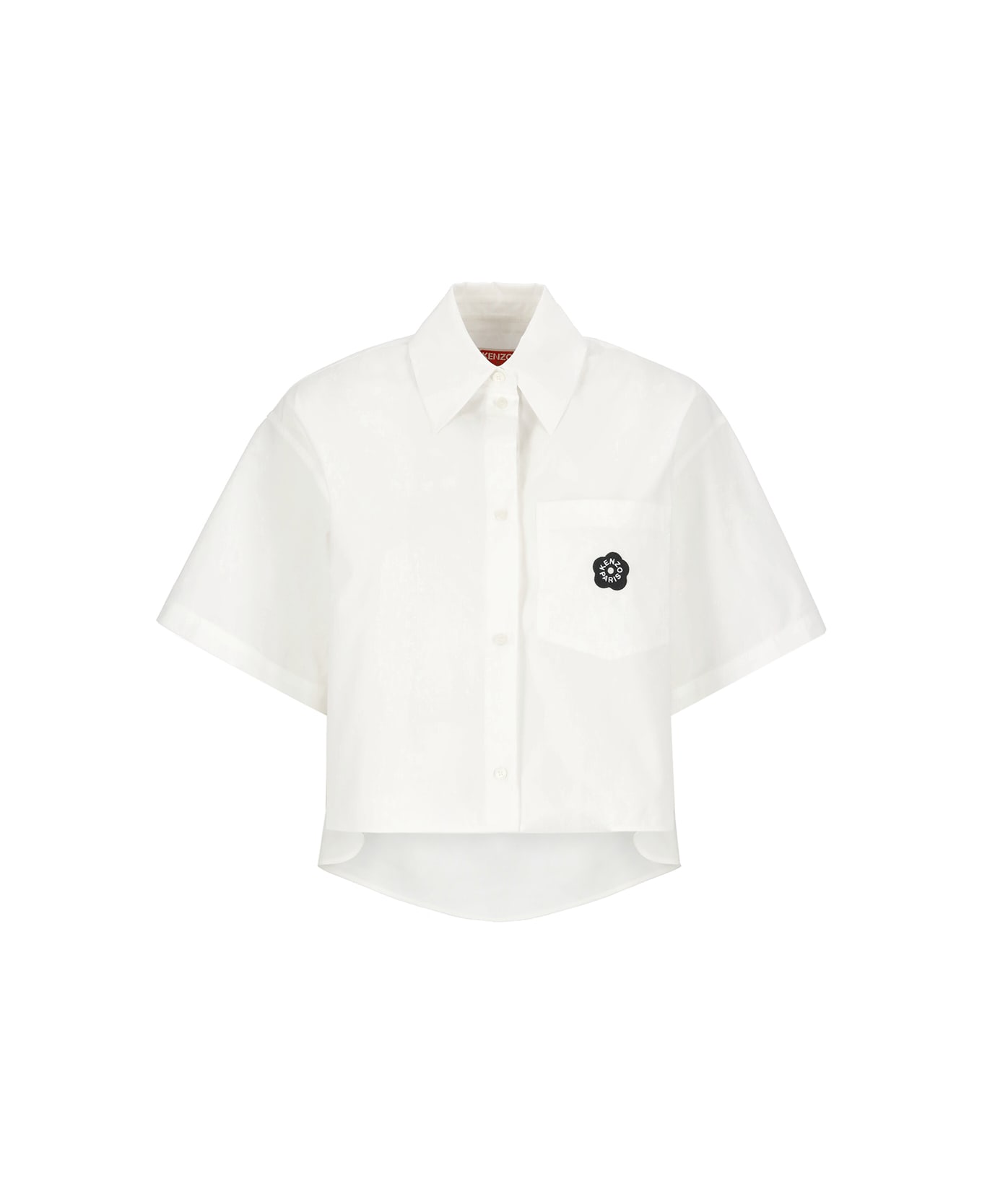 Kenzo Boke 2.0 Cropped Shirt - White シャツ