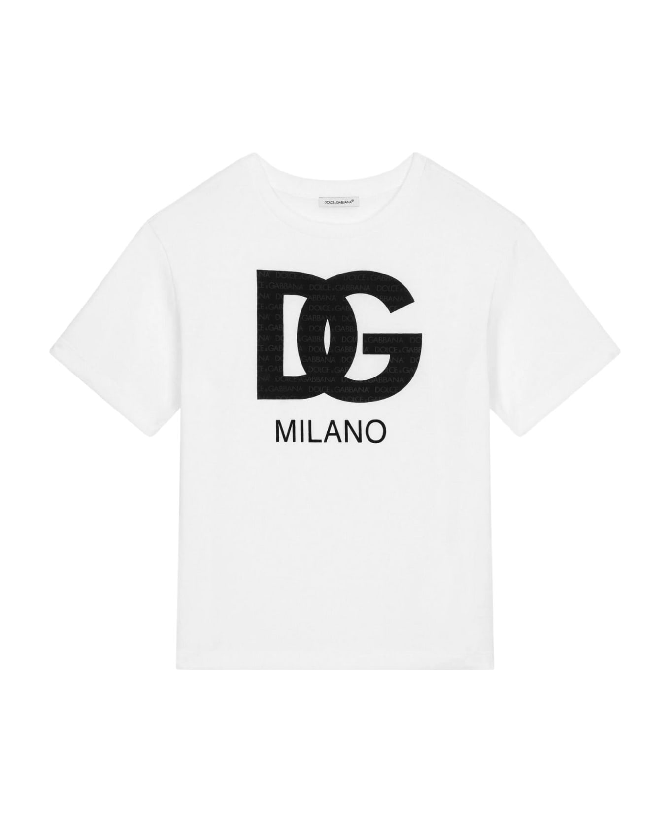 Dolce & Gabbana T Shirt Manica Corta - Bianco Ottico Tシャツ＆ポロシャツ