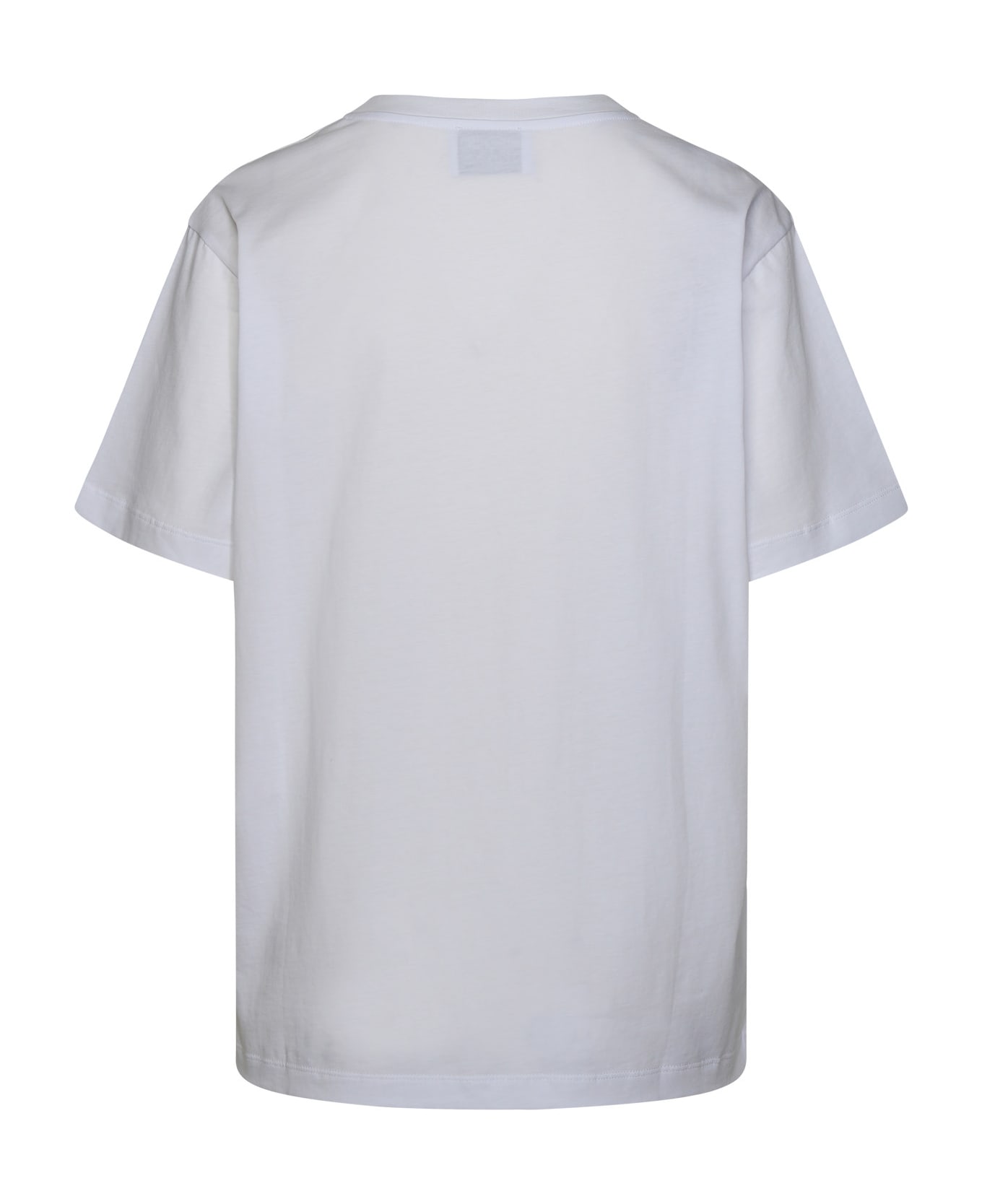 M05CH1N0 Jeans White Cotton T-shirt - Fantasia Bianco