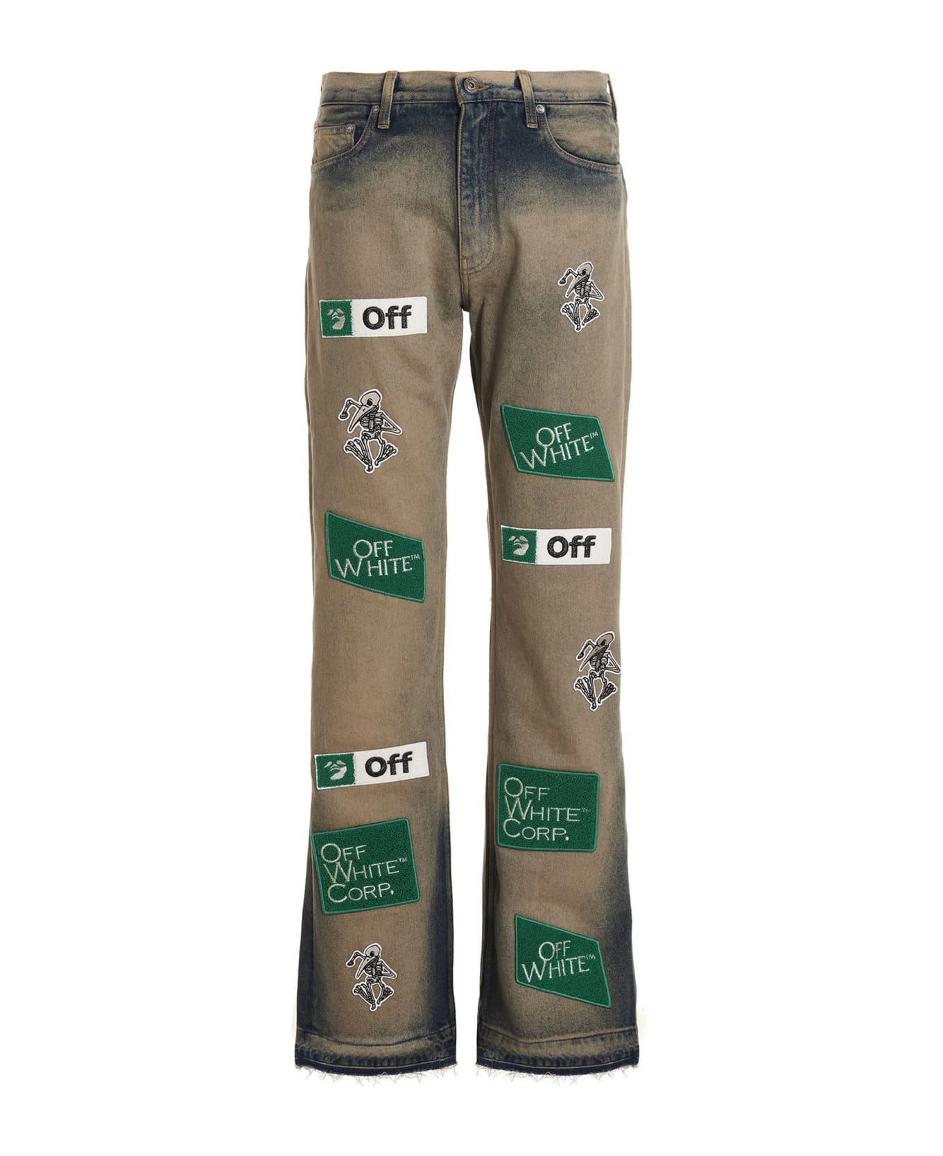 Off-White 'diag' Jeans - Beige