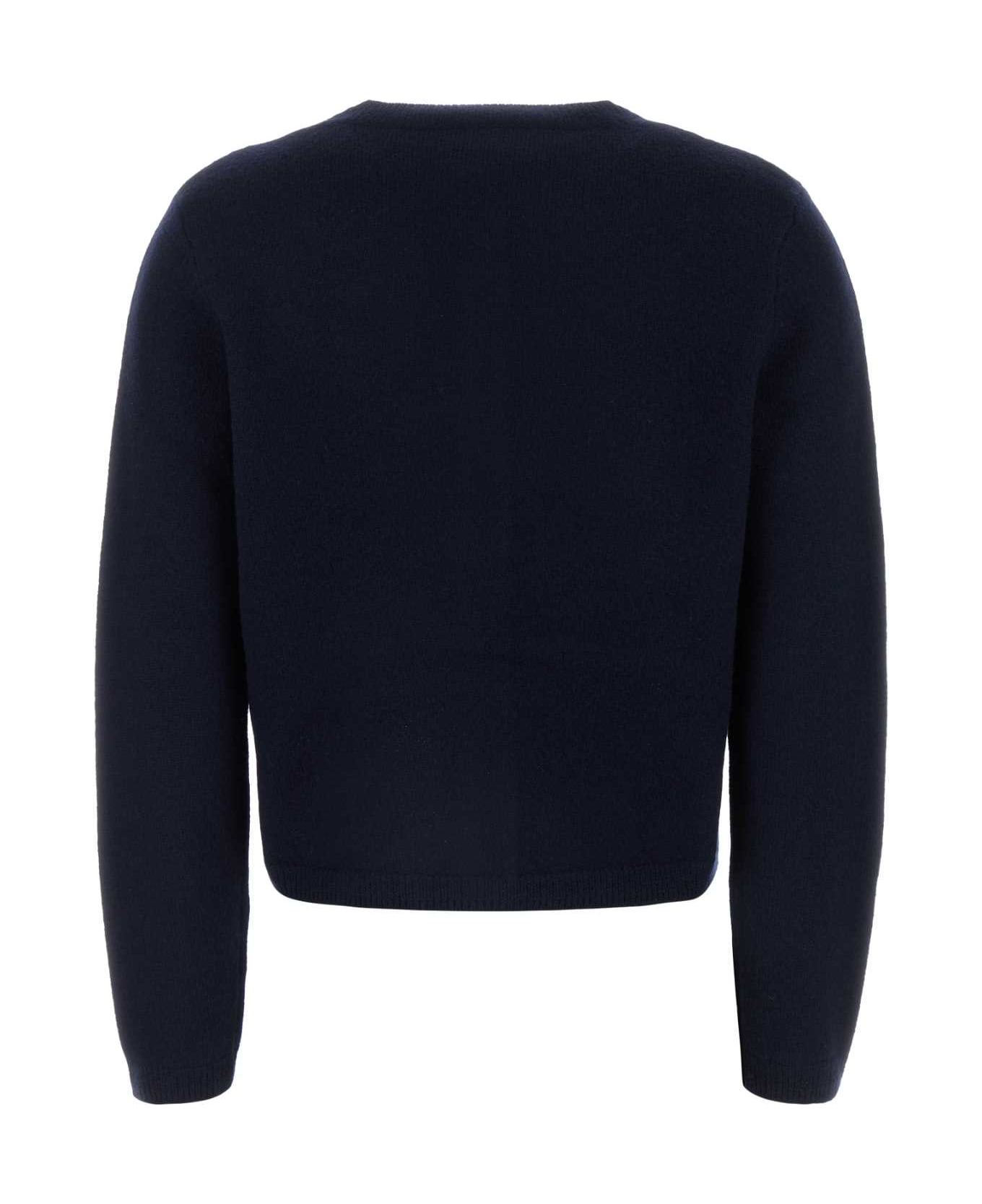 A.P.C. Navy Blue Wool Cardigan - DARKNAVY