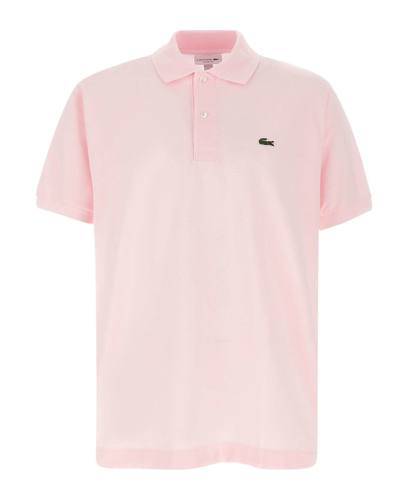Lacoste Cotton Piquet Polo Shirt - PINK
