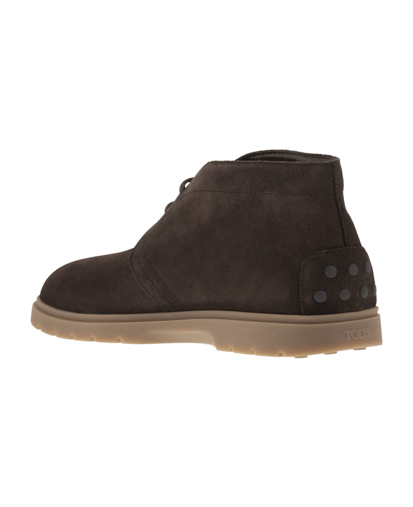 Tod's Suede Leather Boots - Dark Brown