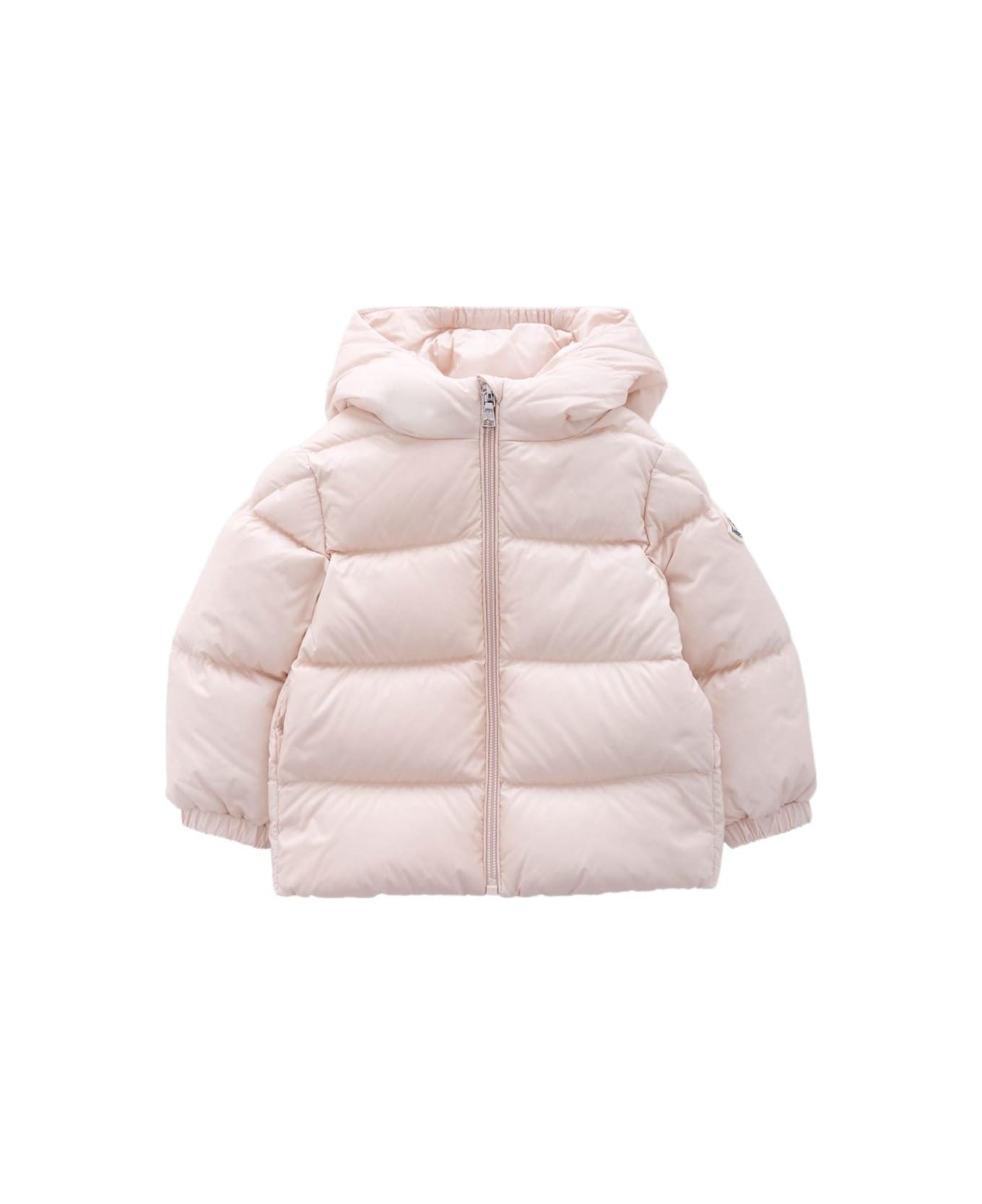 Moncler Enfant Hooded Down Jacket - Pink