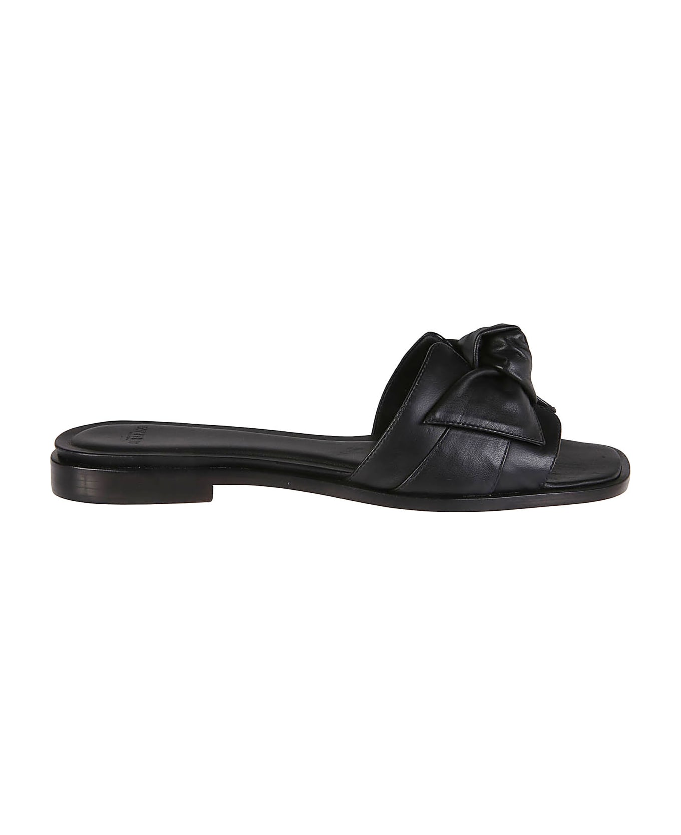 Alexandre Birman Maxi Clarita Square Flat Sandals - Black