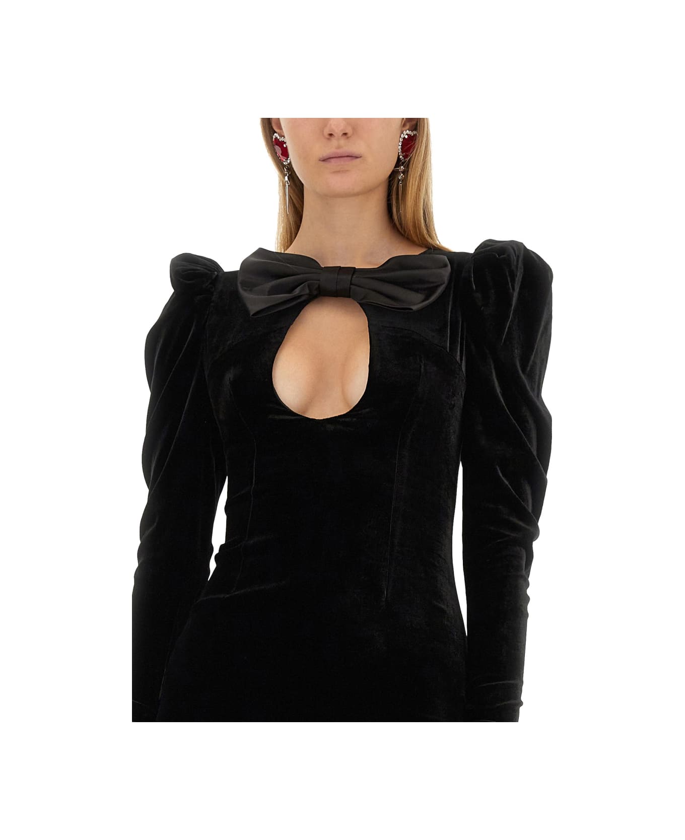 Alessandra Rich Mini Dress - BLACK