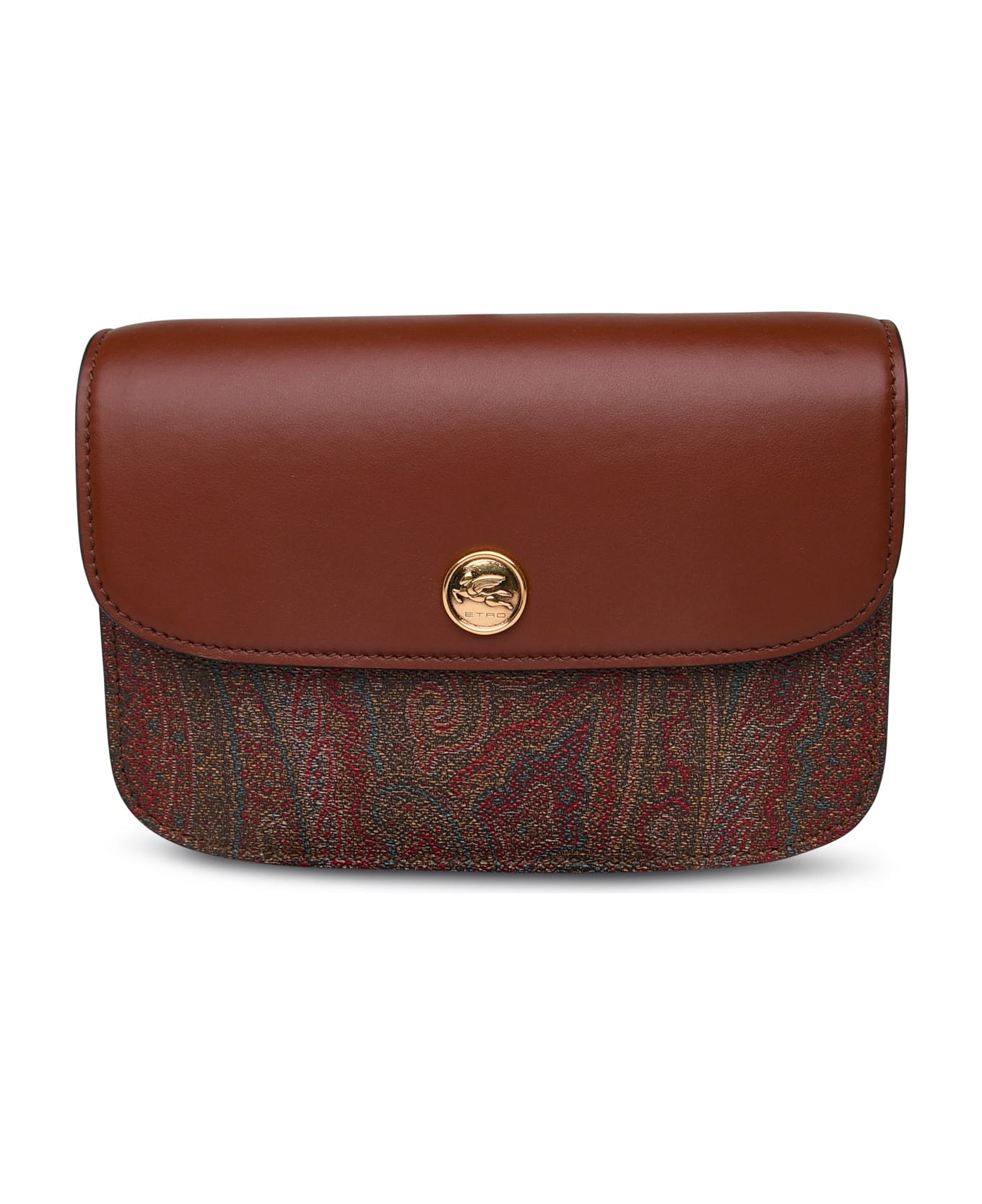 Etro Essential Bag In Brown Cotton Blend - Brown ショルダーバッグ