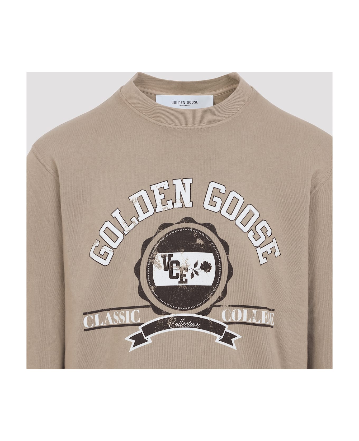 Golden Goose Cotton Sweatshirt - Beige