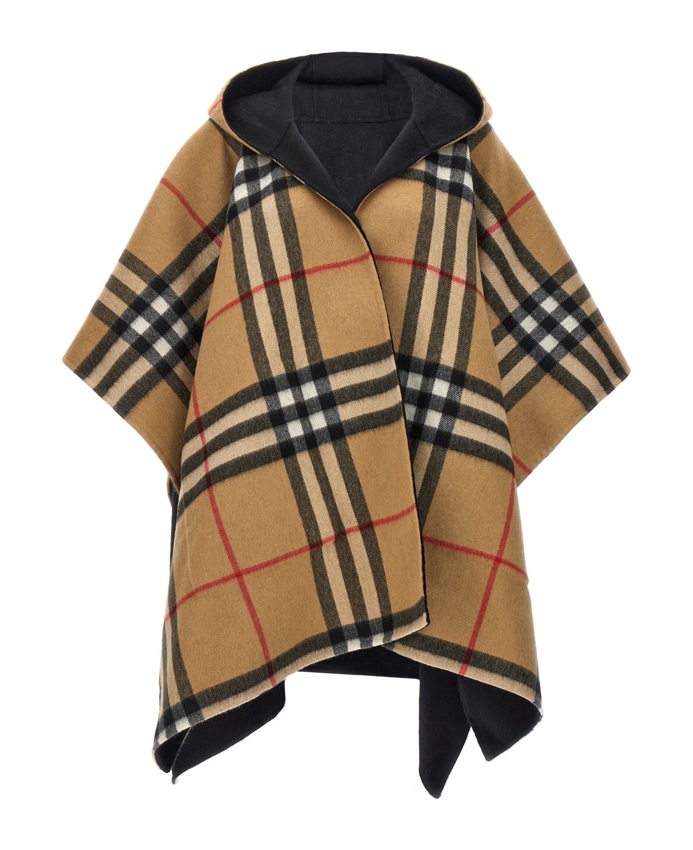 Burberry Reversible Hooded Cape - Multicolor