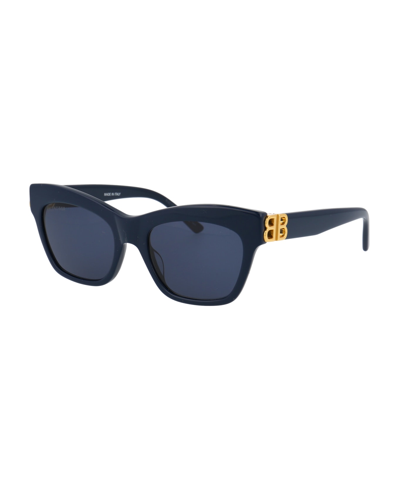 Balenciaga Eyewear Bb0132s Sunglasses - 007 BLUE GOLD BLUE