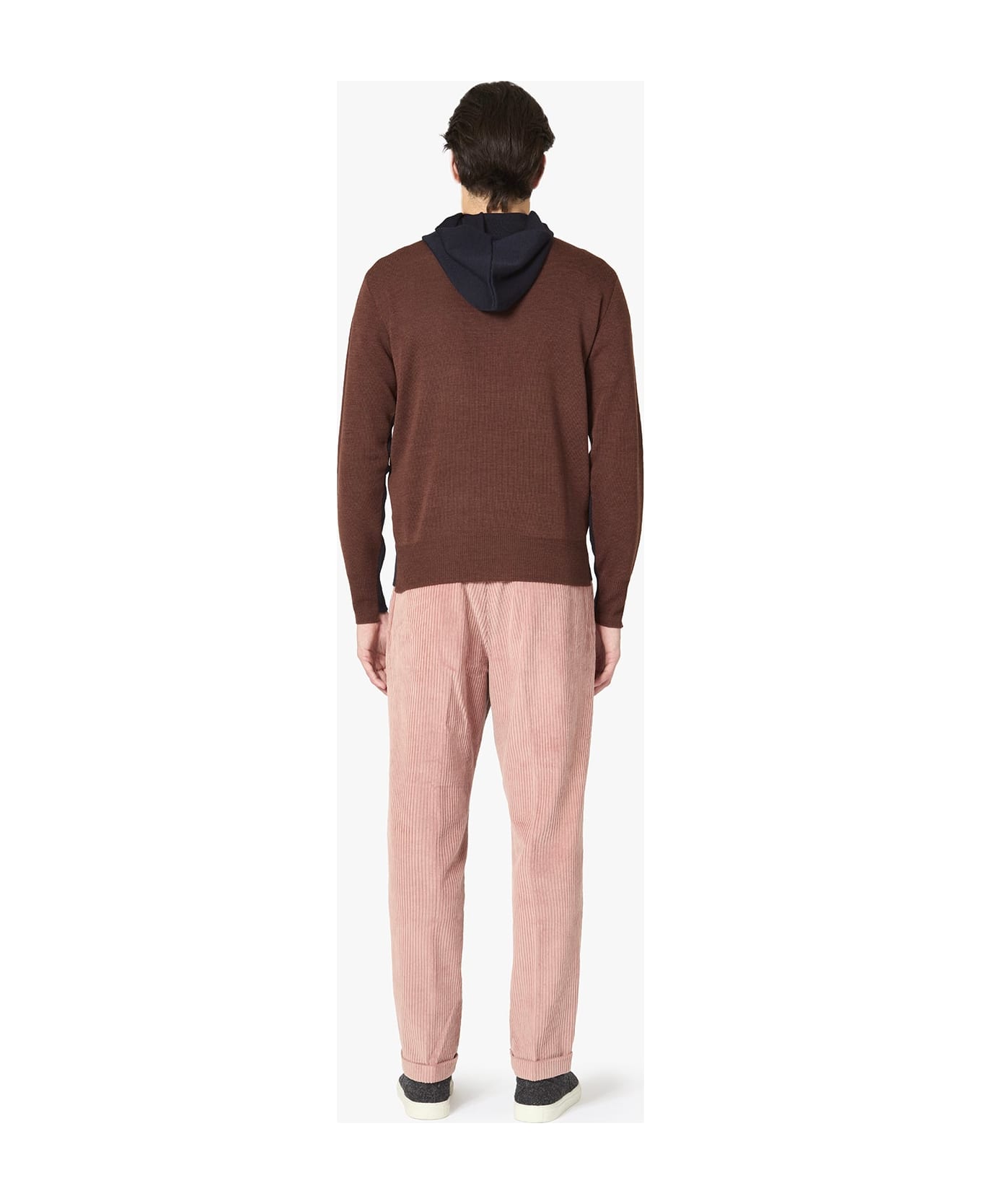 doppiaa Aaurelio-bi Bicolor Wool Hoodie