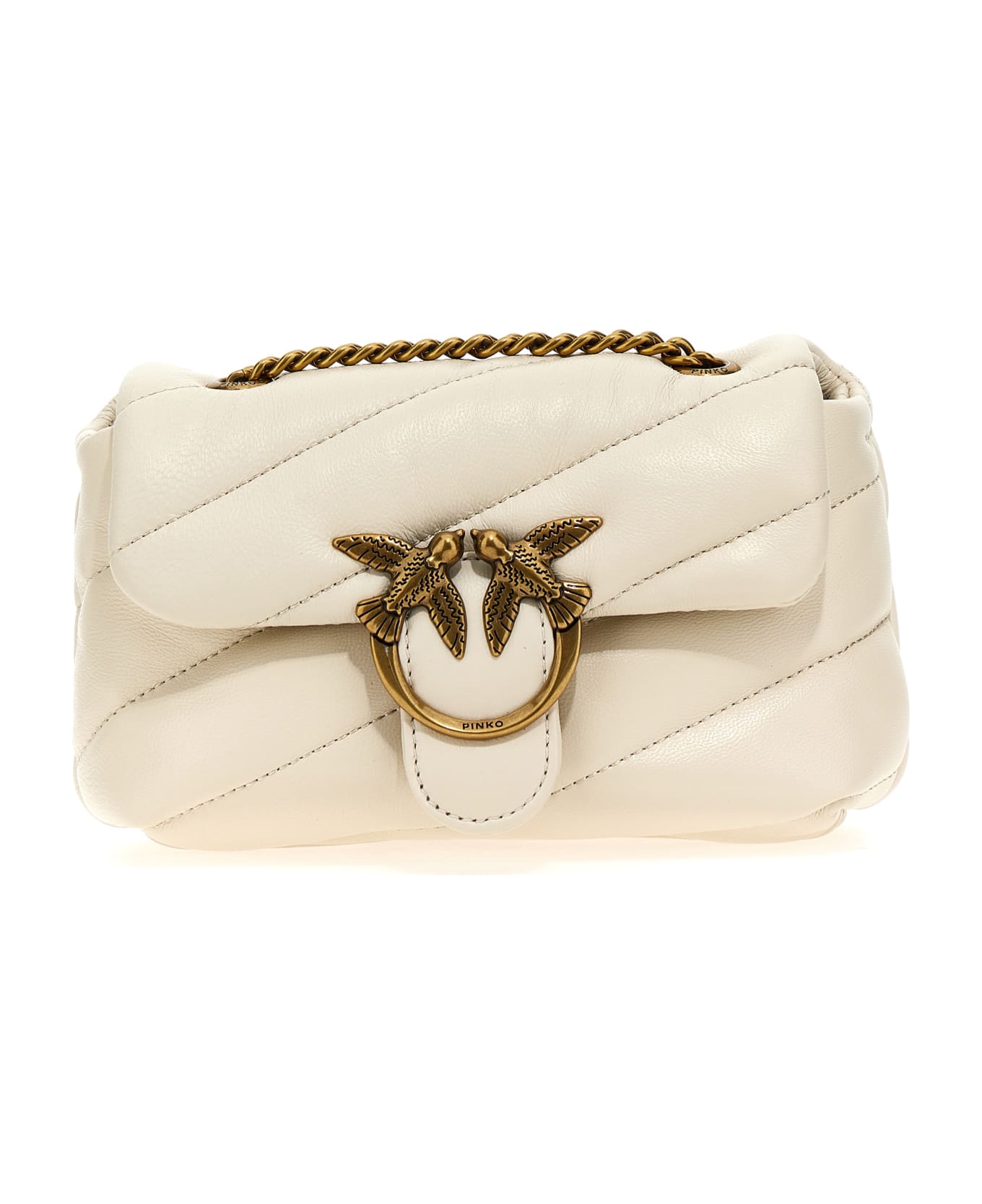 Pinko 
baby Love Bag Puff Maxi Quilt
 Crossbody Bag - White
