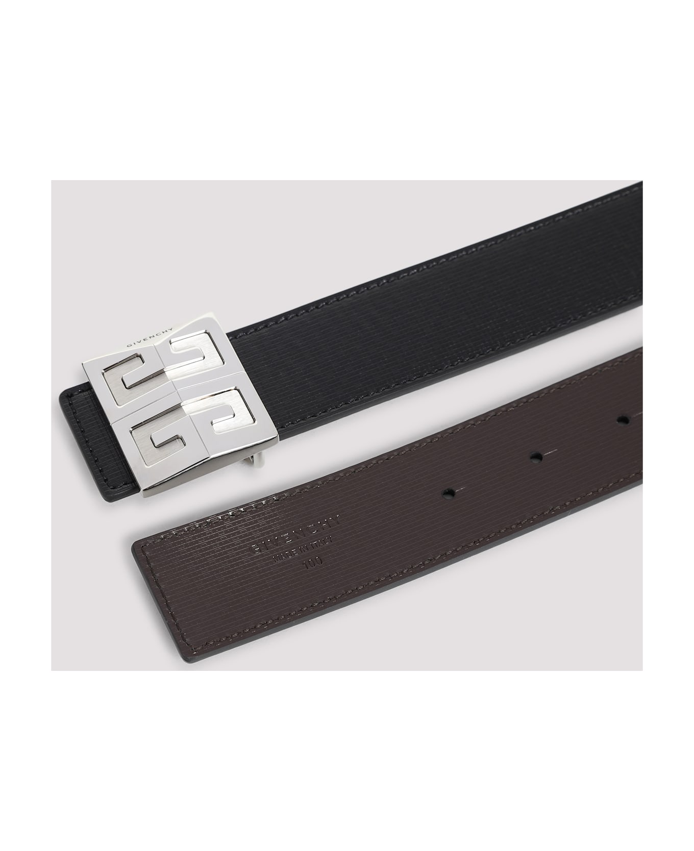 Givenchy 4g Reversible Belt - Black Brown