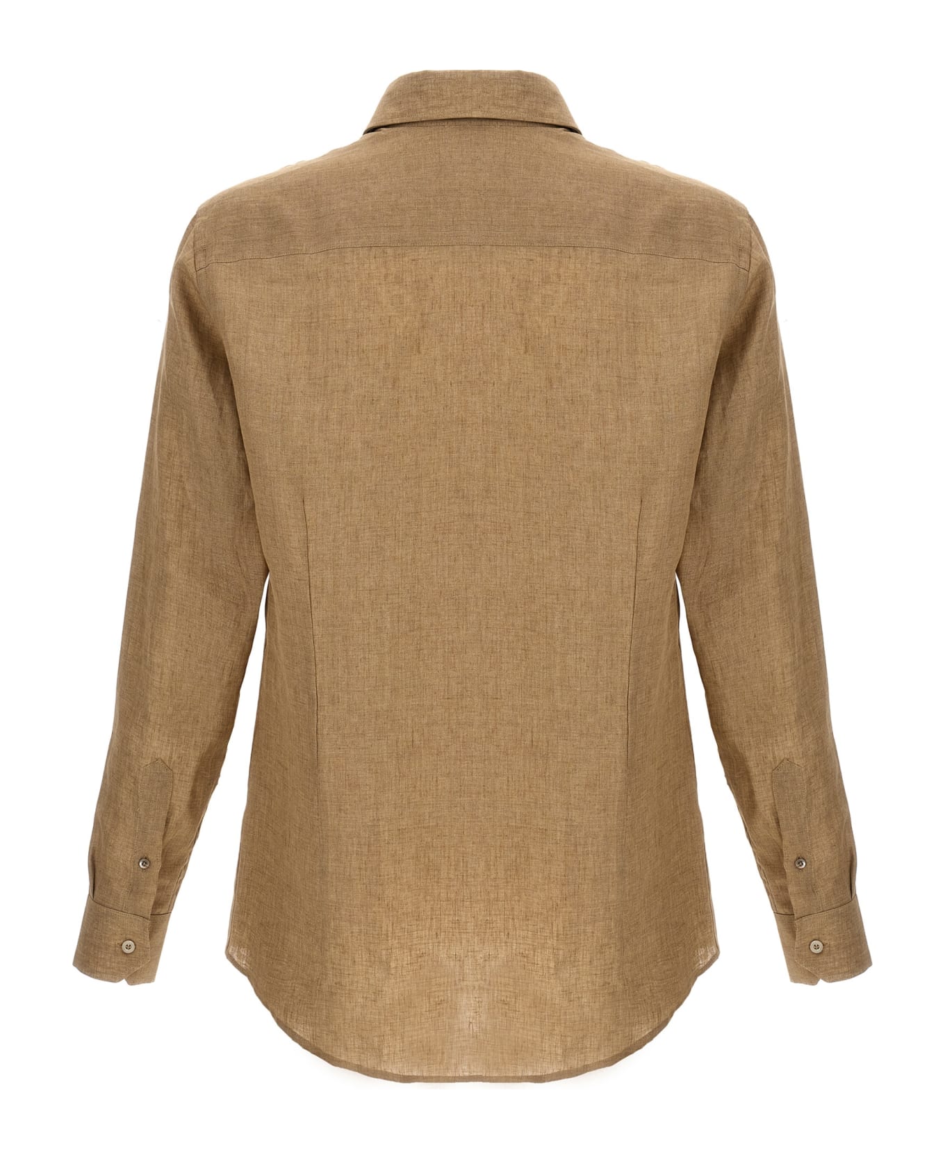 Moorer Linen Shirt - Beige シャツ