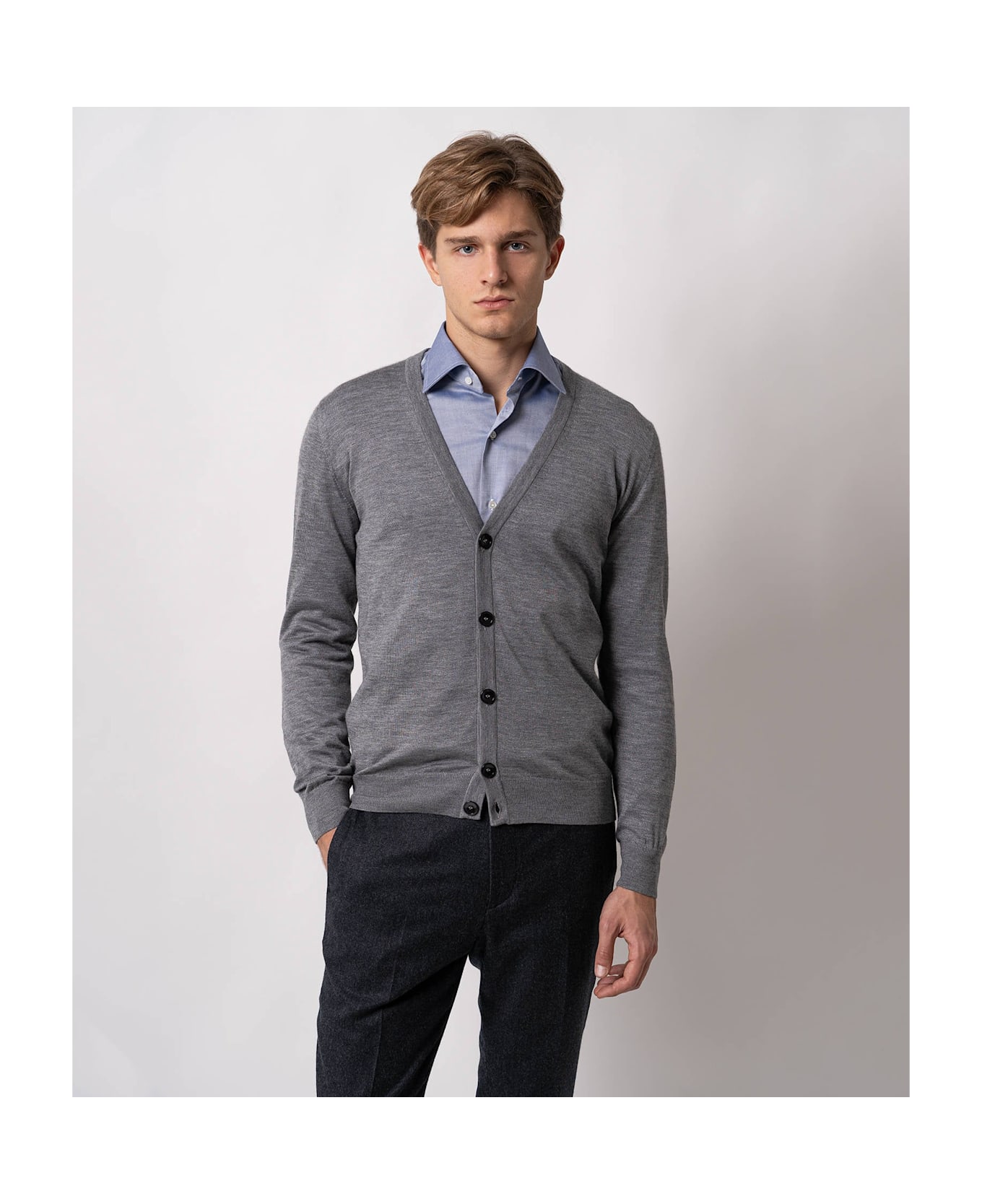 Larusmiani Cardigan Spirit 54 Cardigan - LightGray