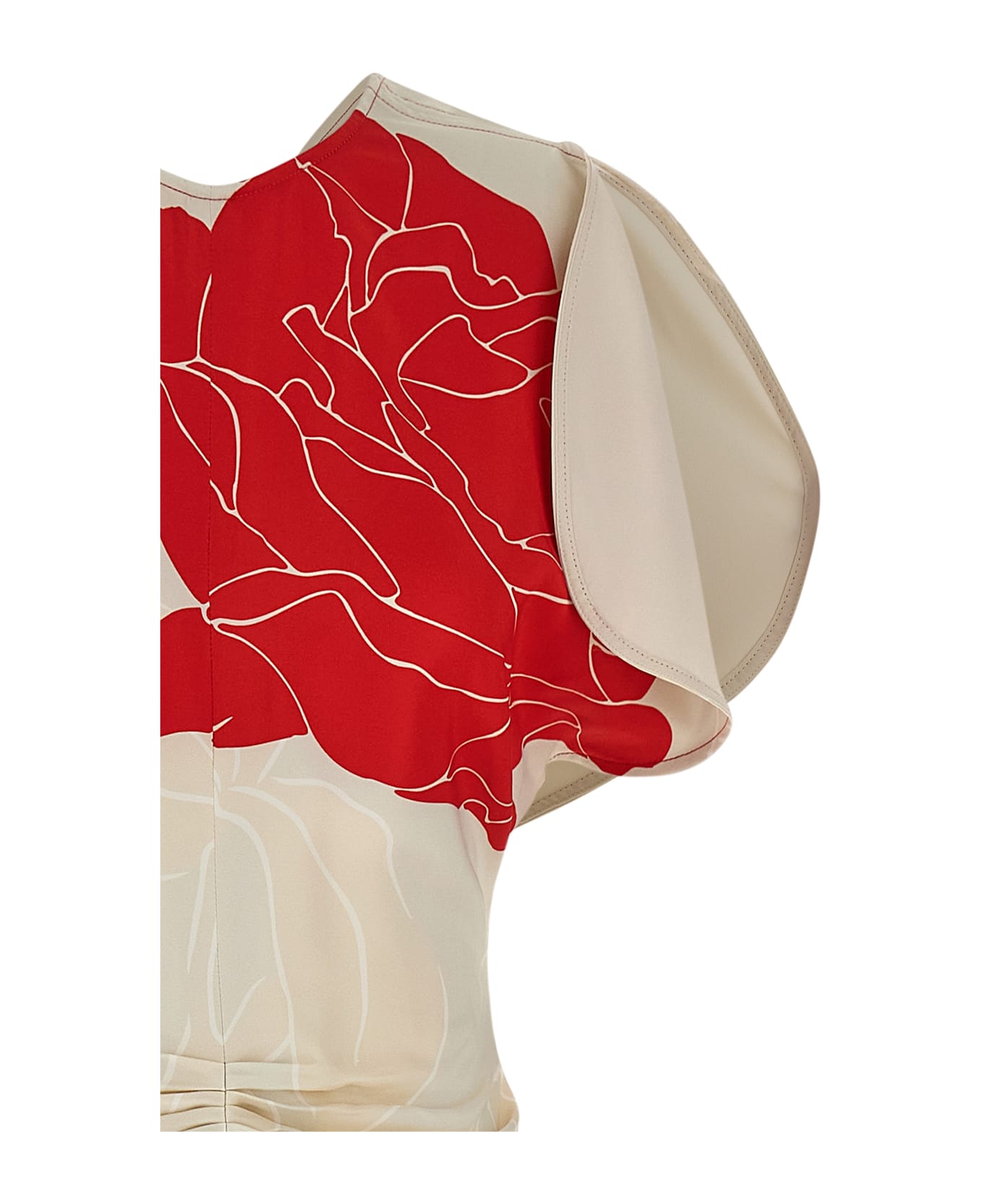 Victoria Beckham 'gathered Waist' Dress - Multicolor