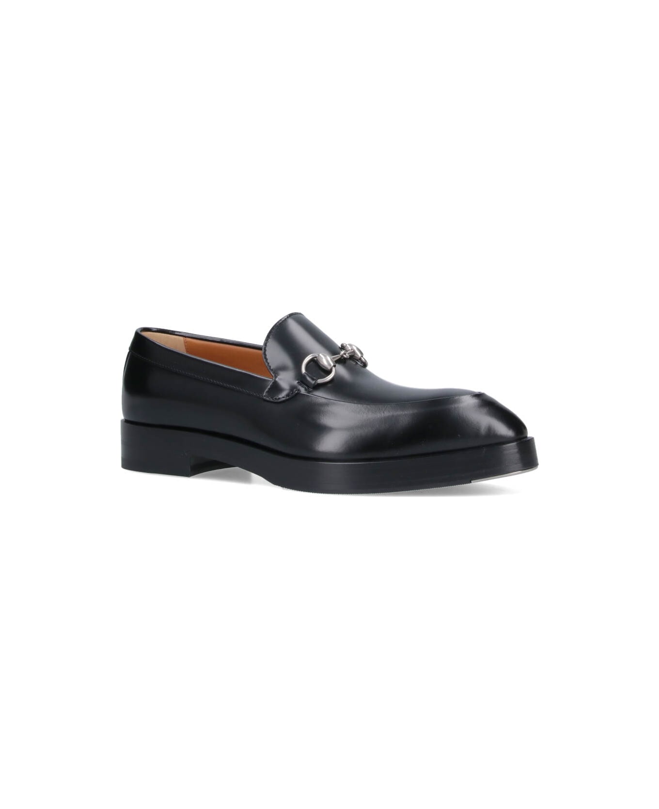 Gucci Loafers With Clamp - Black  