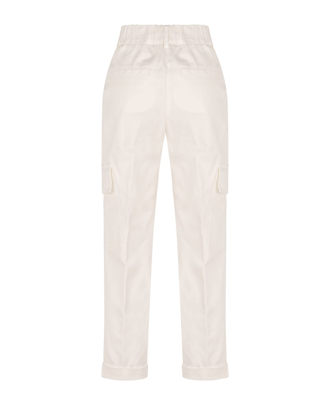 Peserico Cotton Trousers - White