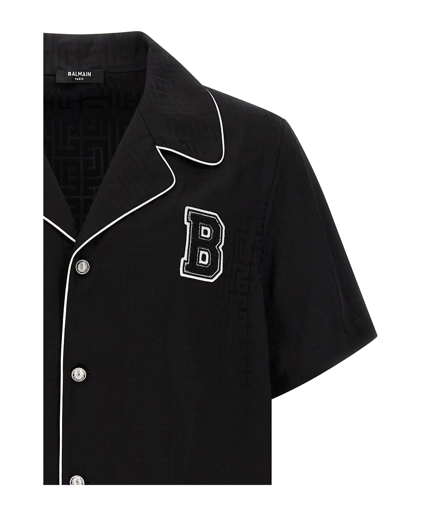 Balmain 'balmain Varsity' Shirt - Black  