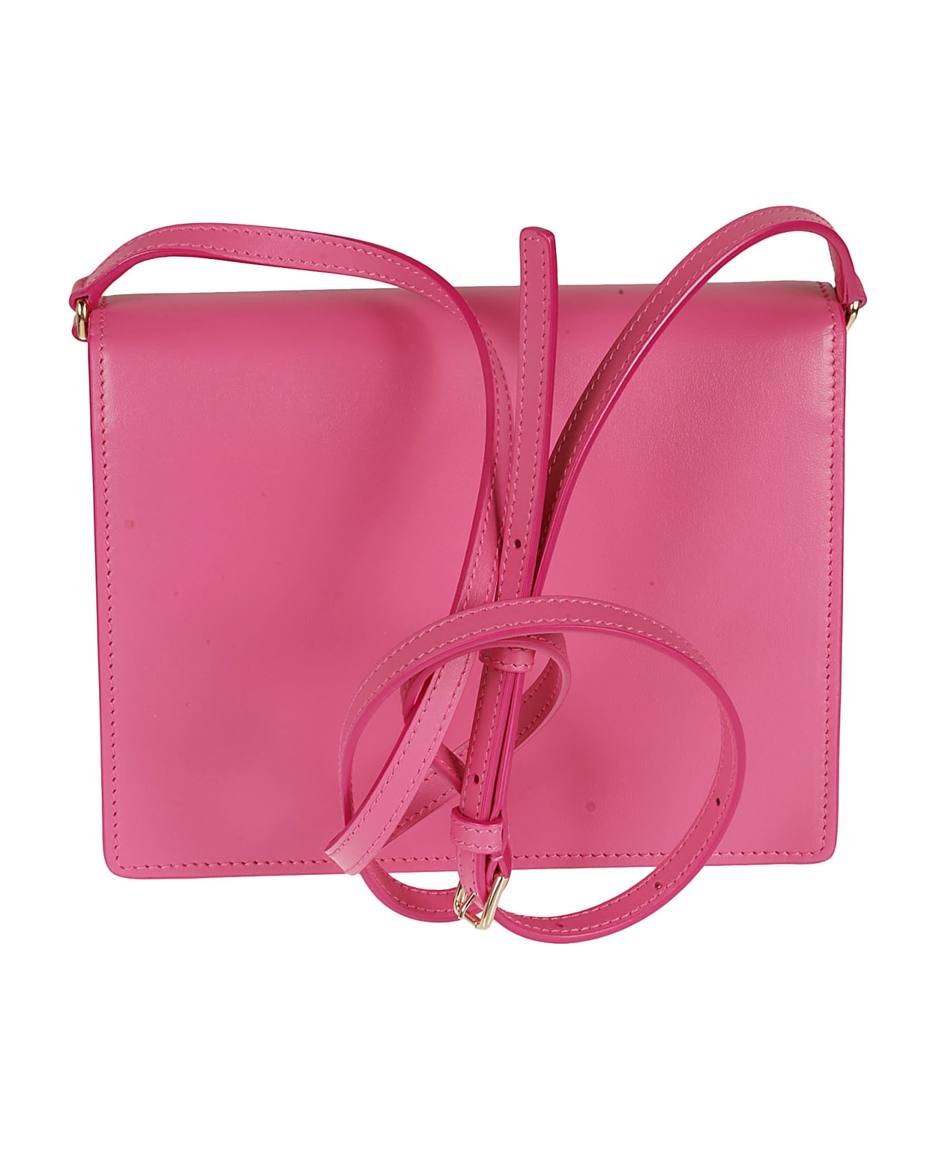 Dolce & Gabbana Logo Embossed Box Shoulder Bag - Glycine