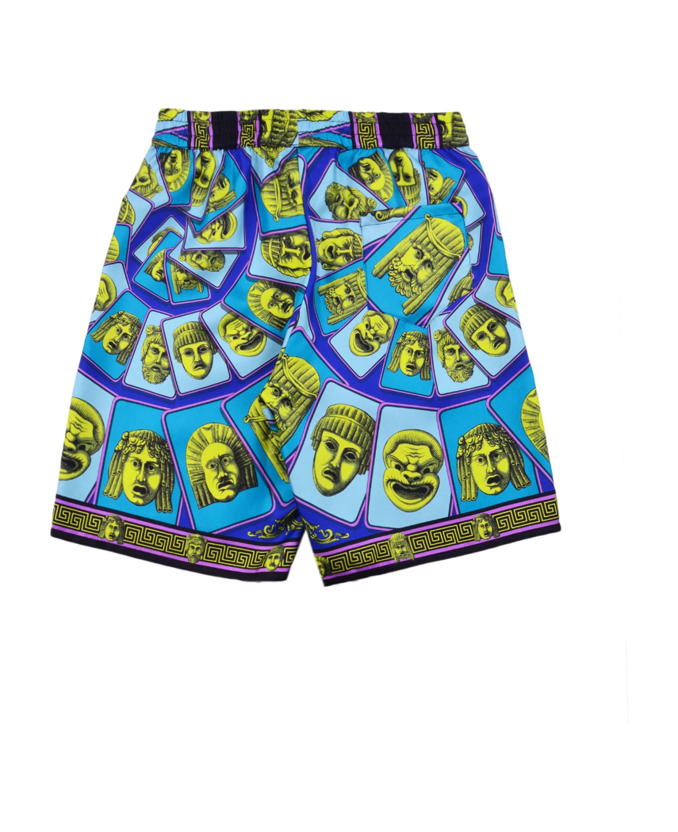 Versace Shorts With Print - Multicolor