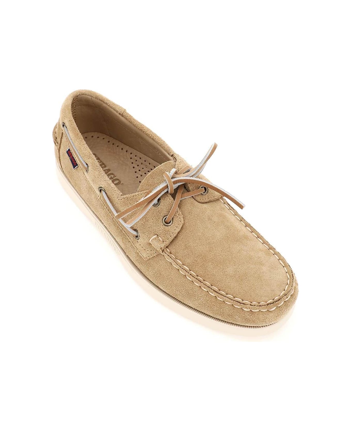 Sebago Docksides Portland Suede Mocassin - Beige Camel