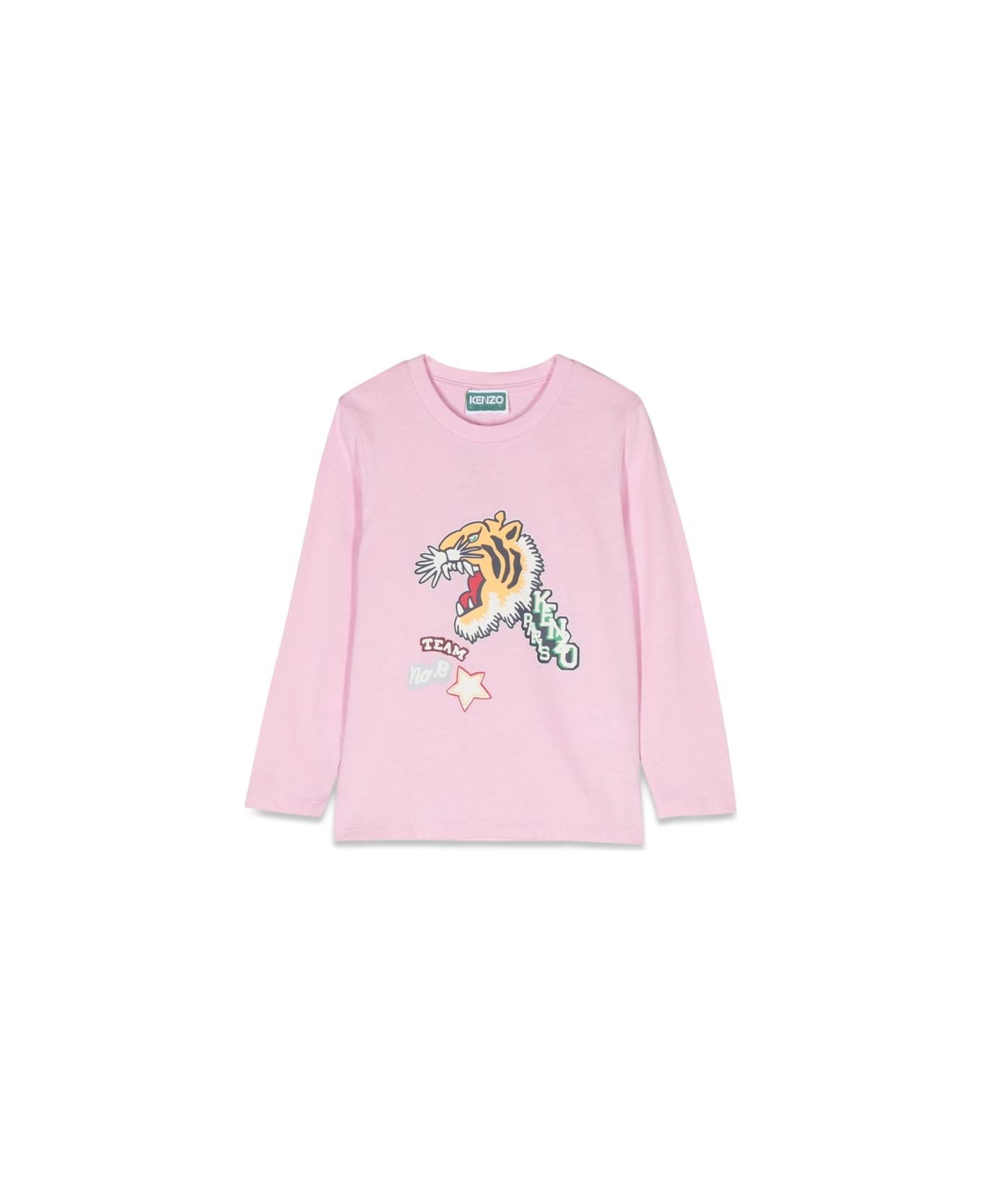 Kenzo Kids Ml T-shirt Tiger - PINK Tシャツ＆ポロシャツ