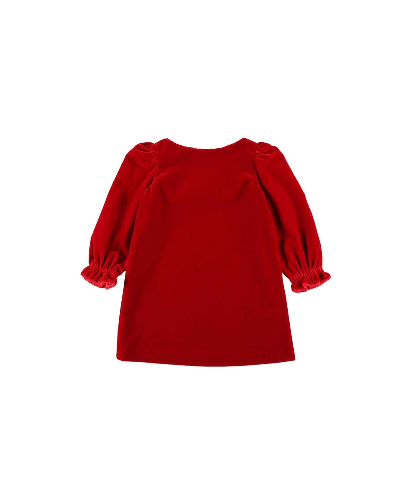 Bonpoint Dress With Bow - RED