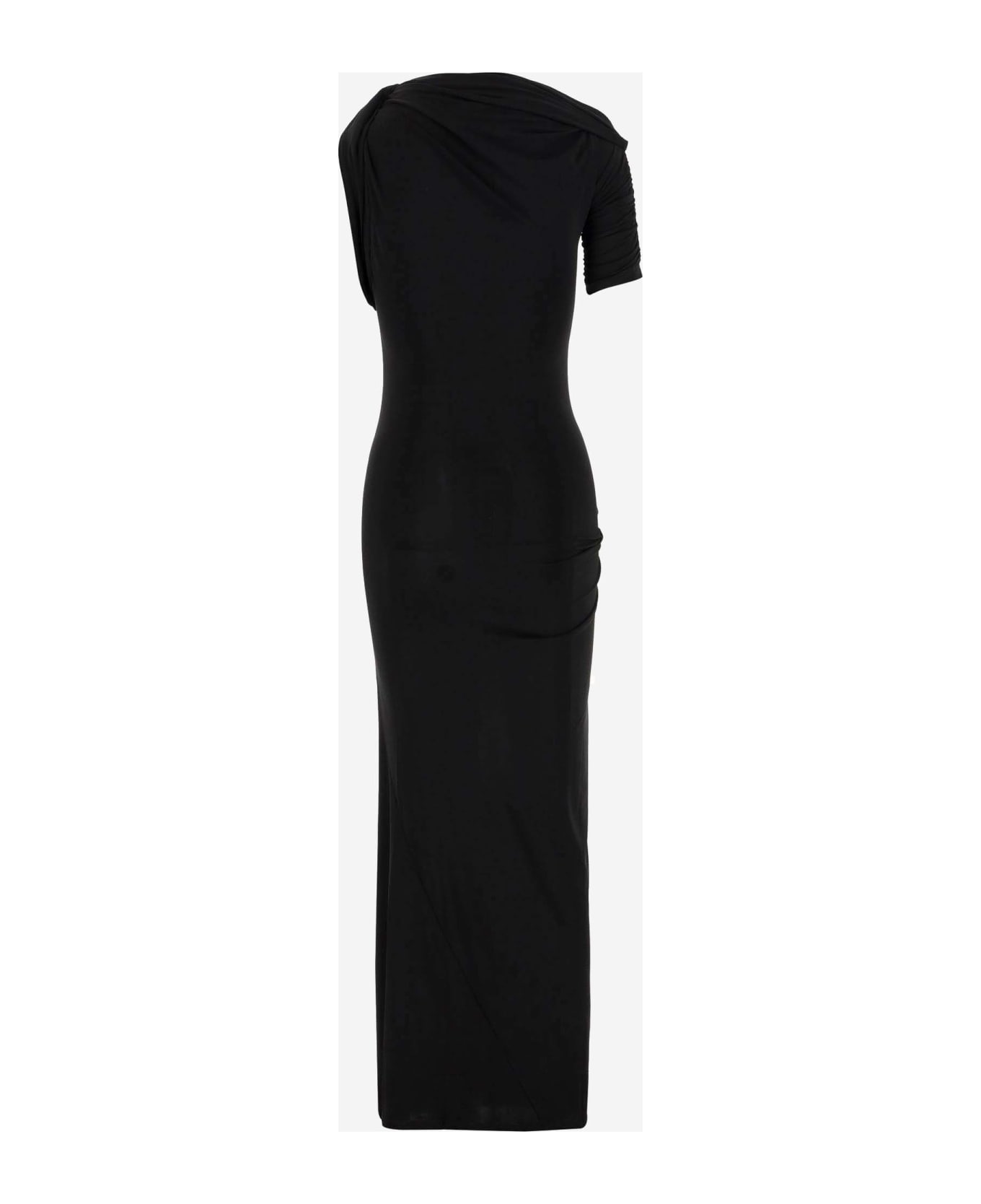 Jacquemus La Robe Drapeado - Black