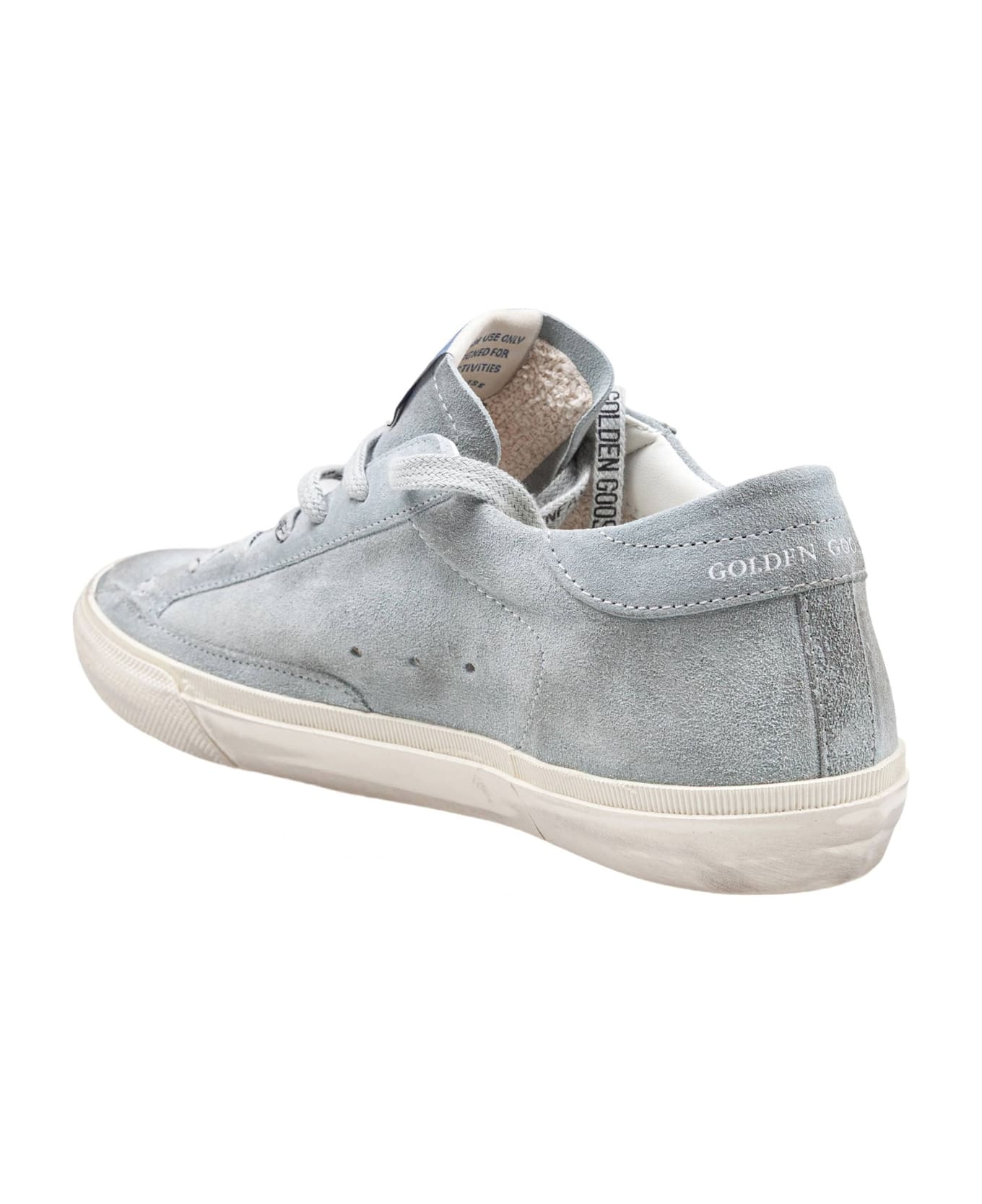 Golden Goose Super Star Sneakers In Suede Grey/pink - GREY
