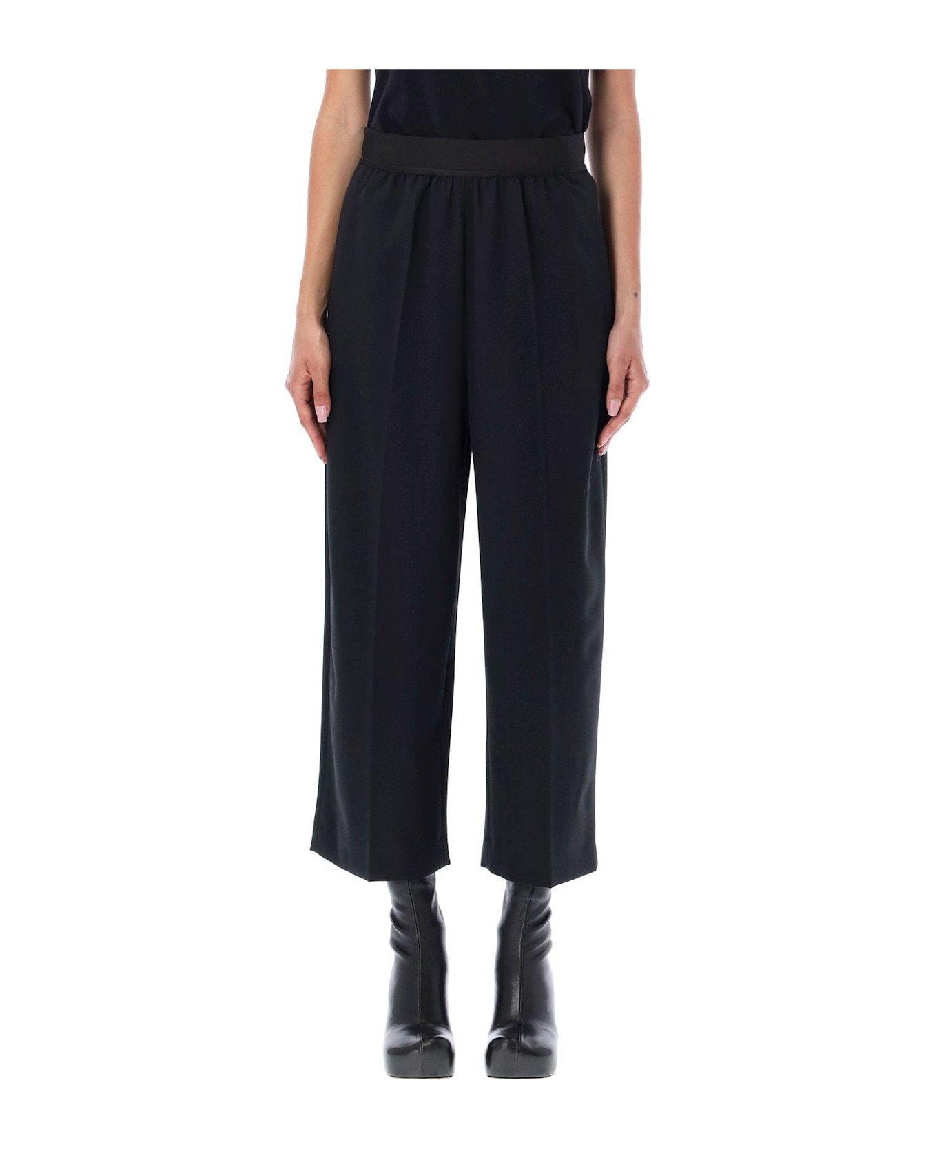 Stella McCartney Flared Cropped Trousers - Black