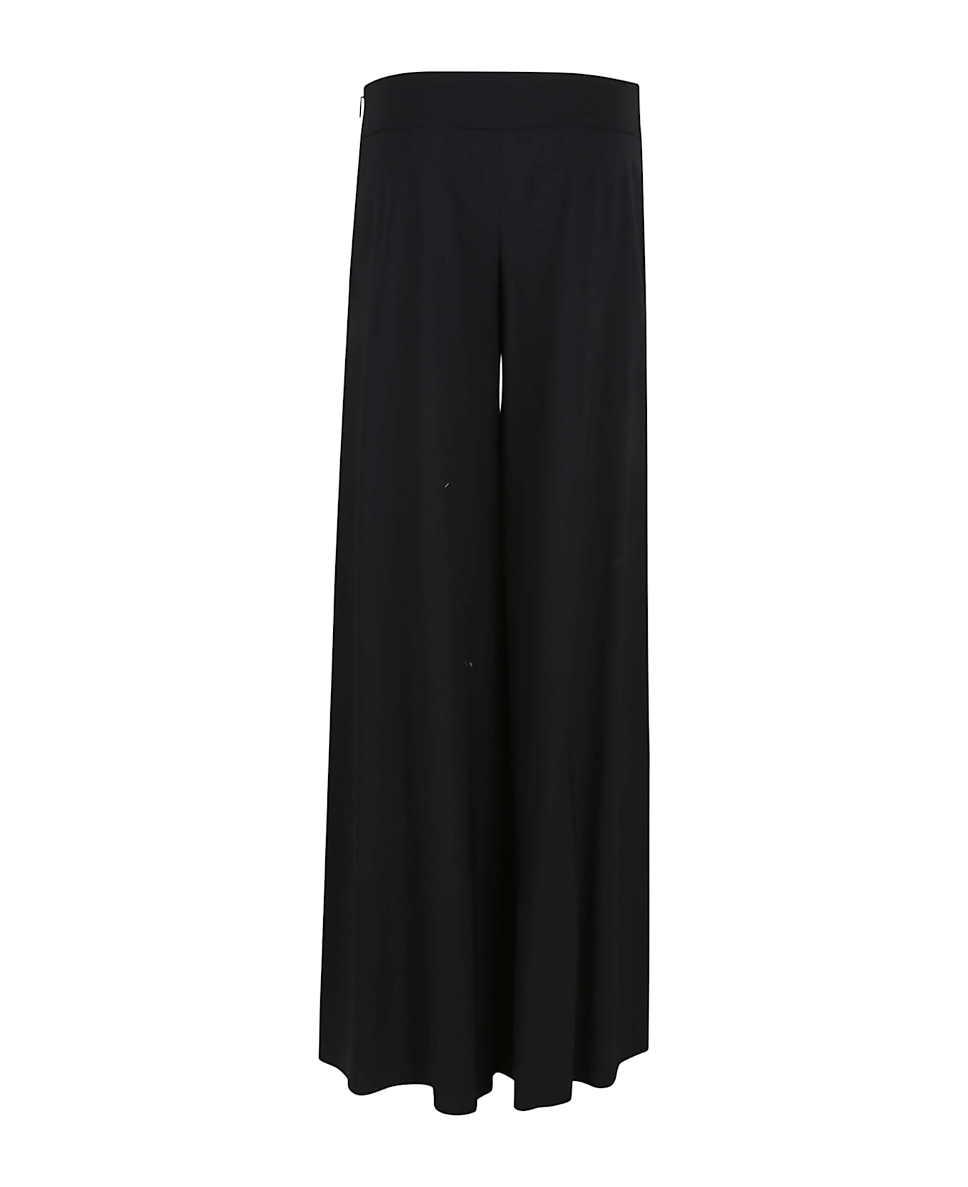 Pucci Pantaloni A Palazzo In Misto Lana - Nero