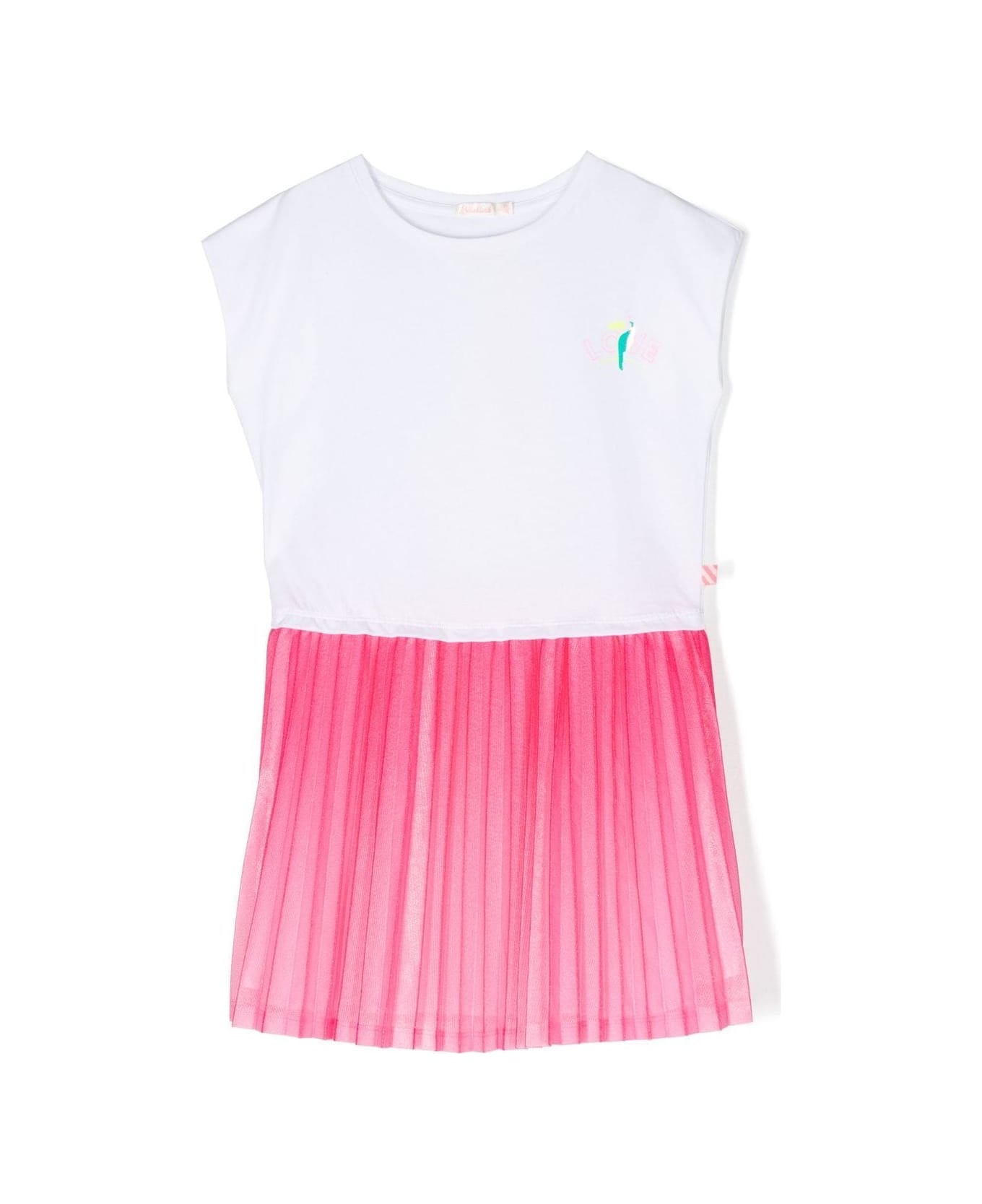 Billieblush Sleeveless Mini Dress With Pleated Skirt - Billi White
