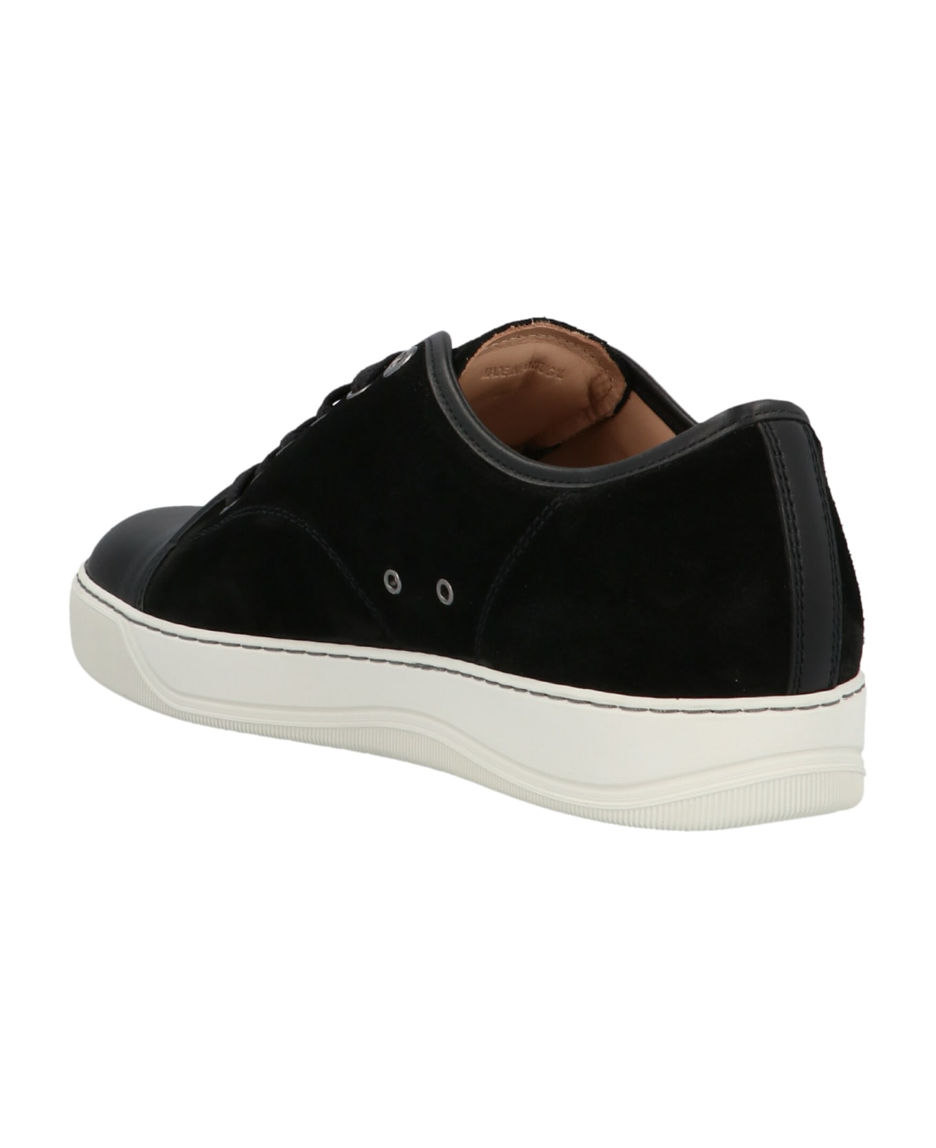 Lanvin Suede Sneakers - White/Black