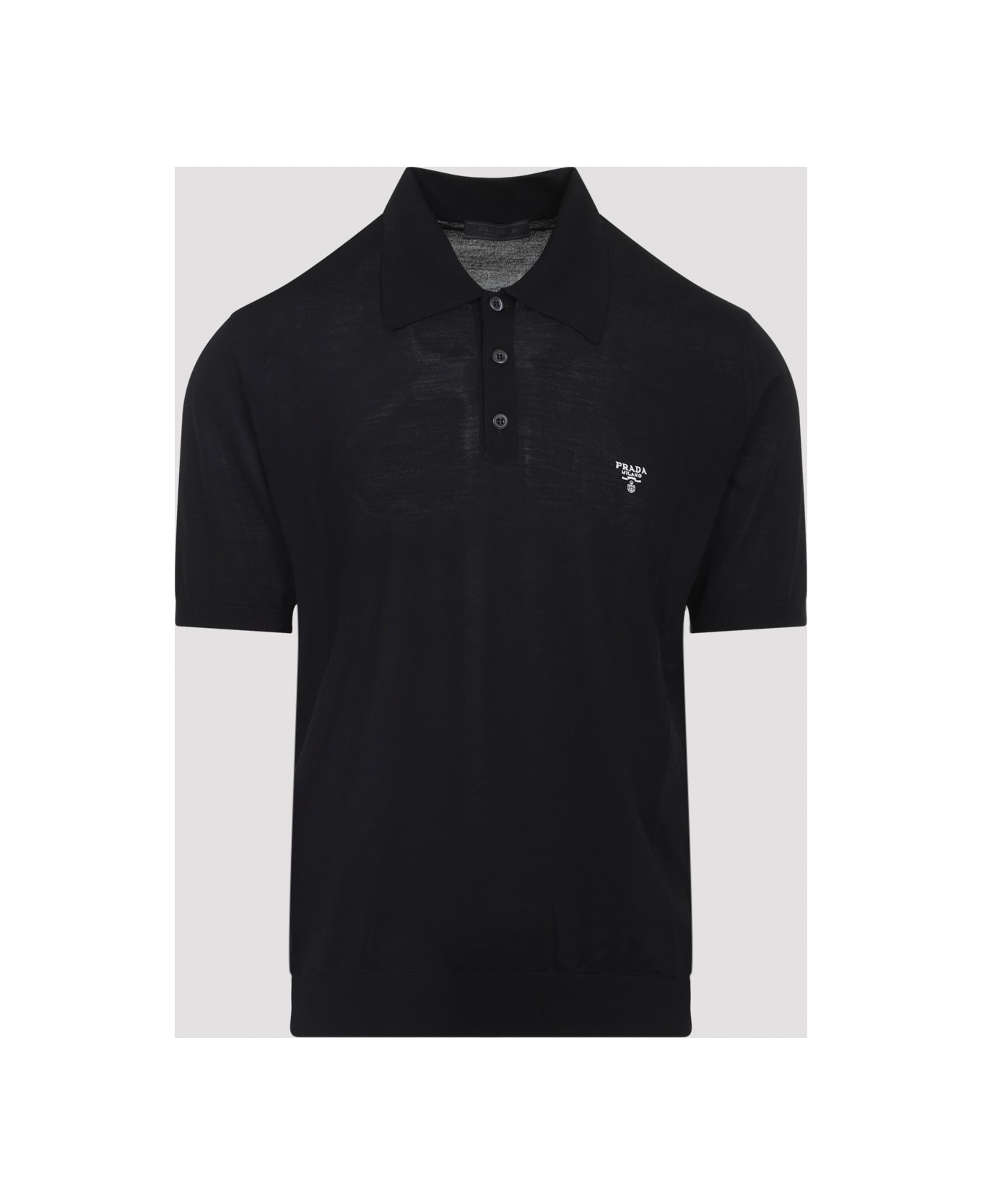 Prada Knit Polo - Nero