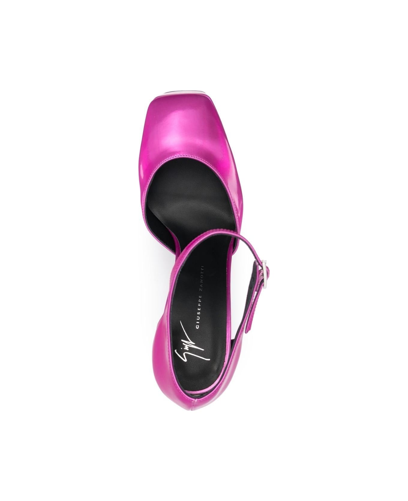 Giuseppe Zanotti Leather Plateau Pumps - Fuchsia