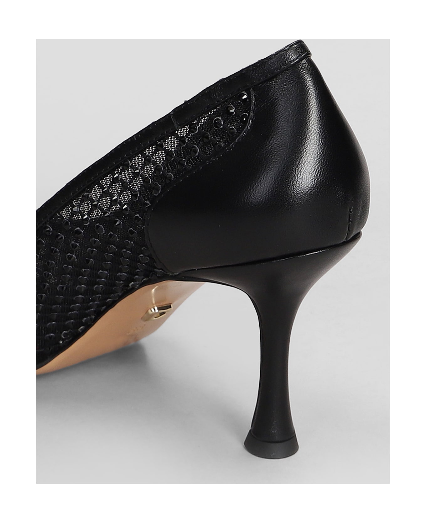 Lola Cruz Gilda Pump 80 Pumps In Black Leather - black