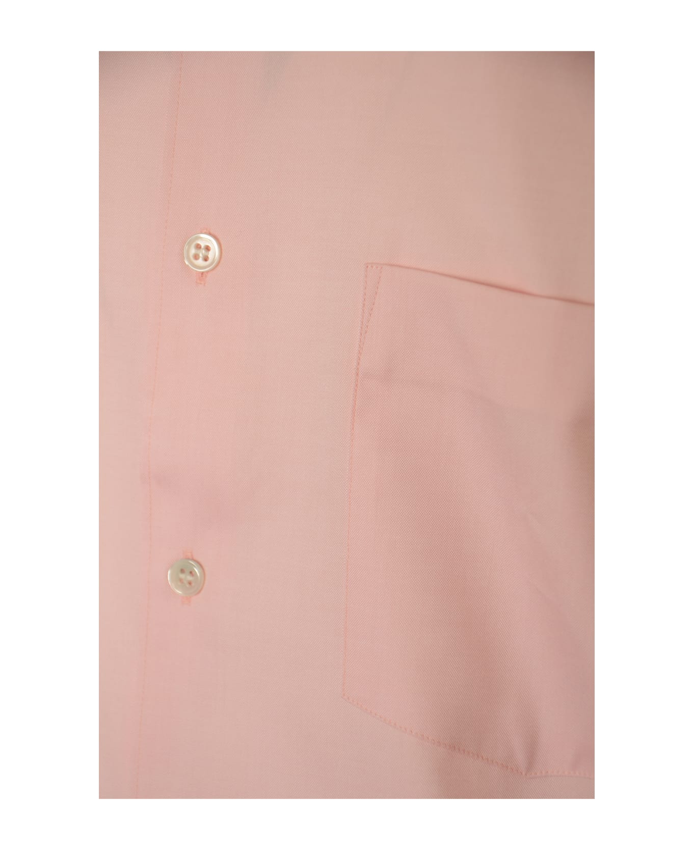 Comme des Garçons Patched Pocket Plain Formal Shirt - Pink