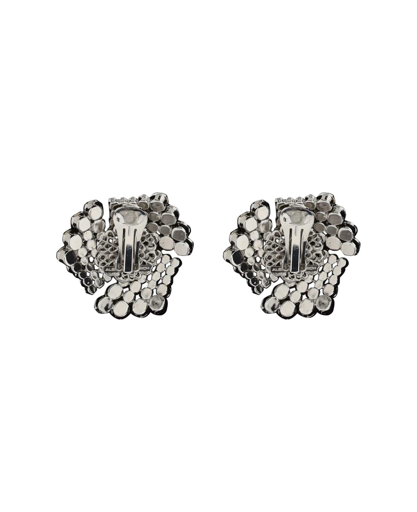 Alessandra Rich Crystal Earrings - Cry-silver
