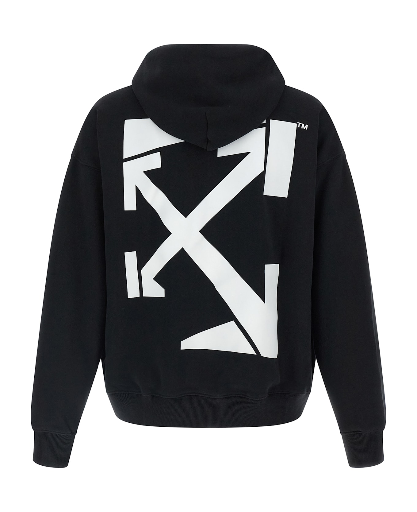 Off-White 'run Arrow Skate' Hoodie - White/Black