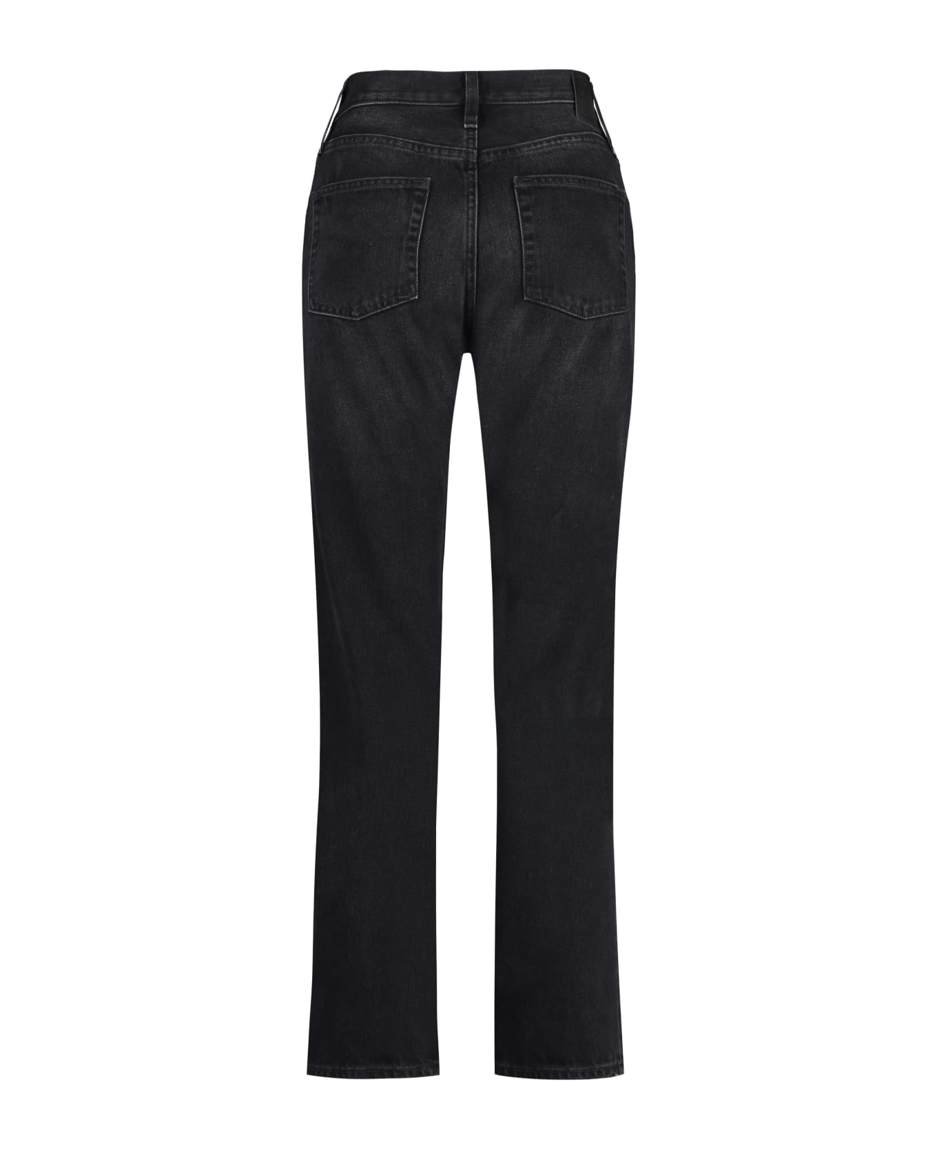 Totême Twisted Seam 5-pocket Straight-leg Jeans - black