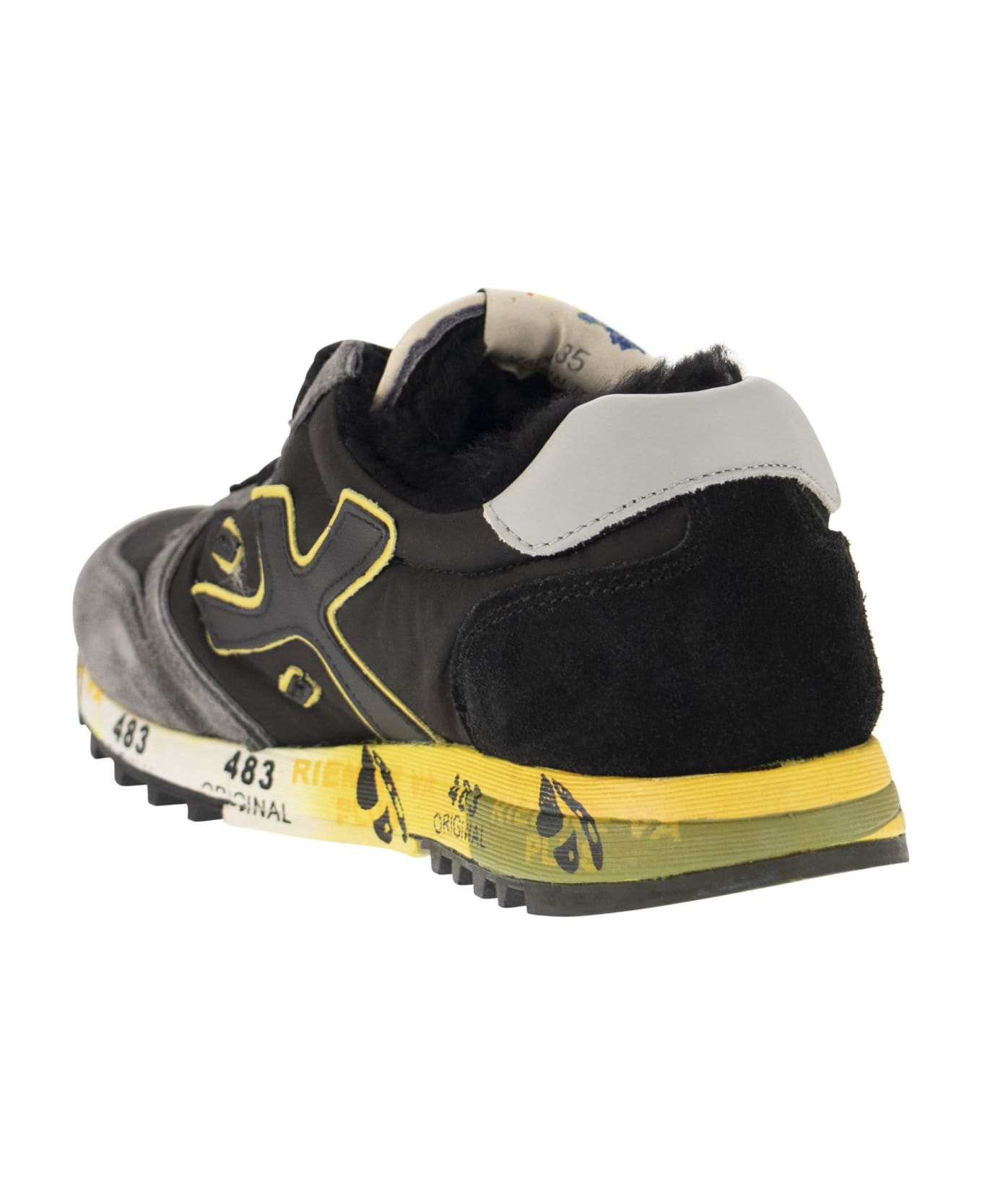 Premiata Mick - Sneakers - Grey/yellow
