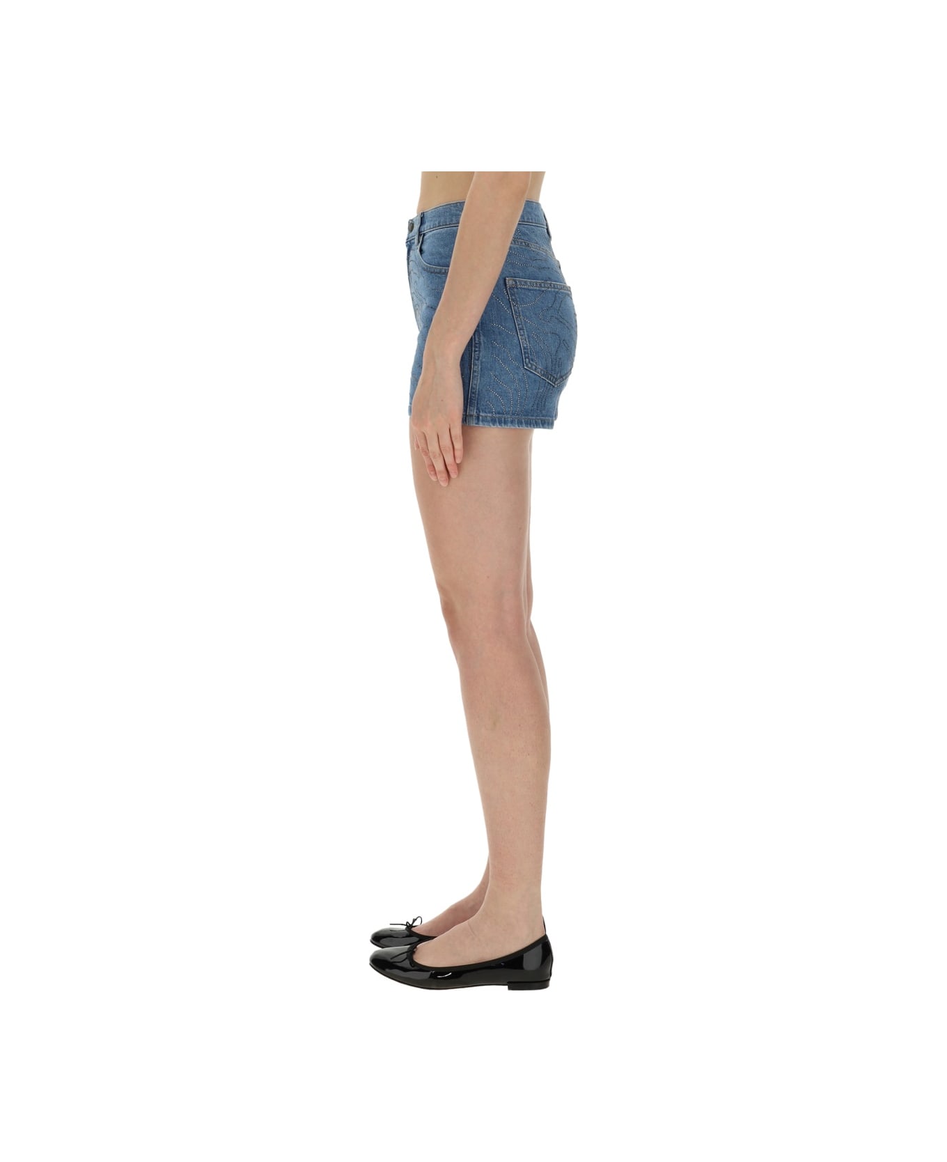 Rotate by Birger Christensen Denim Shorts - DENIM