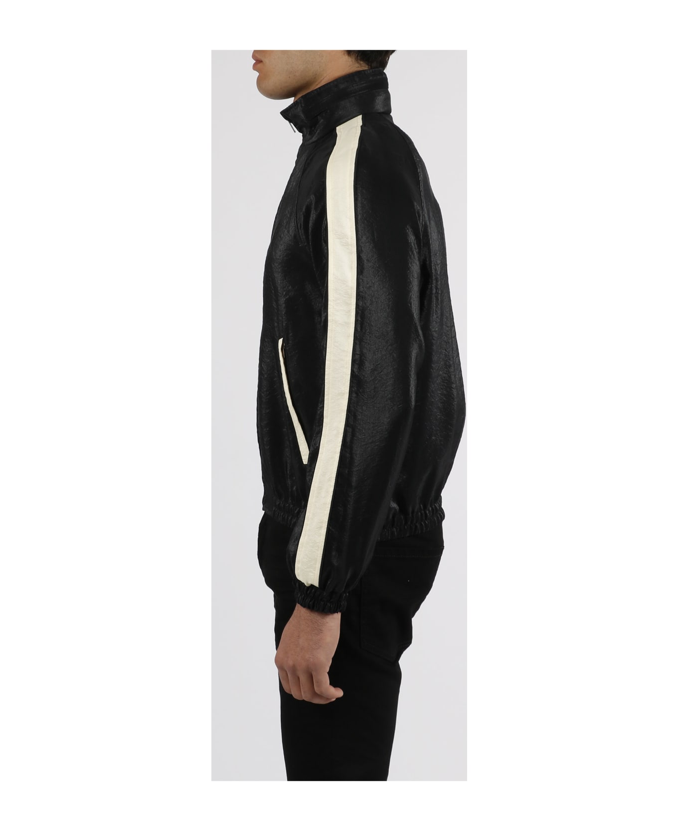 Saint Laurent Monogram Zip Jacket - Black