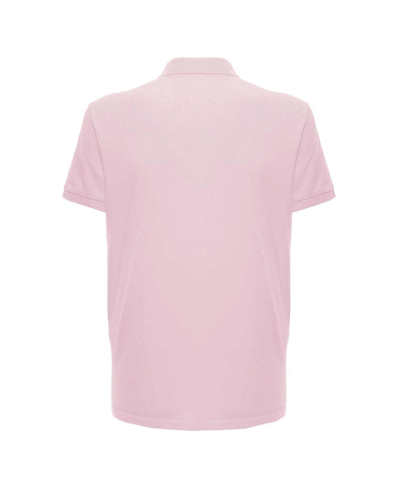 Polo Ralph Lauren Pink Polo Shirt With Logo Embroidery In Cotton Piquet Man - Pink